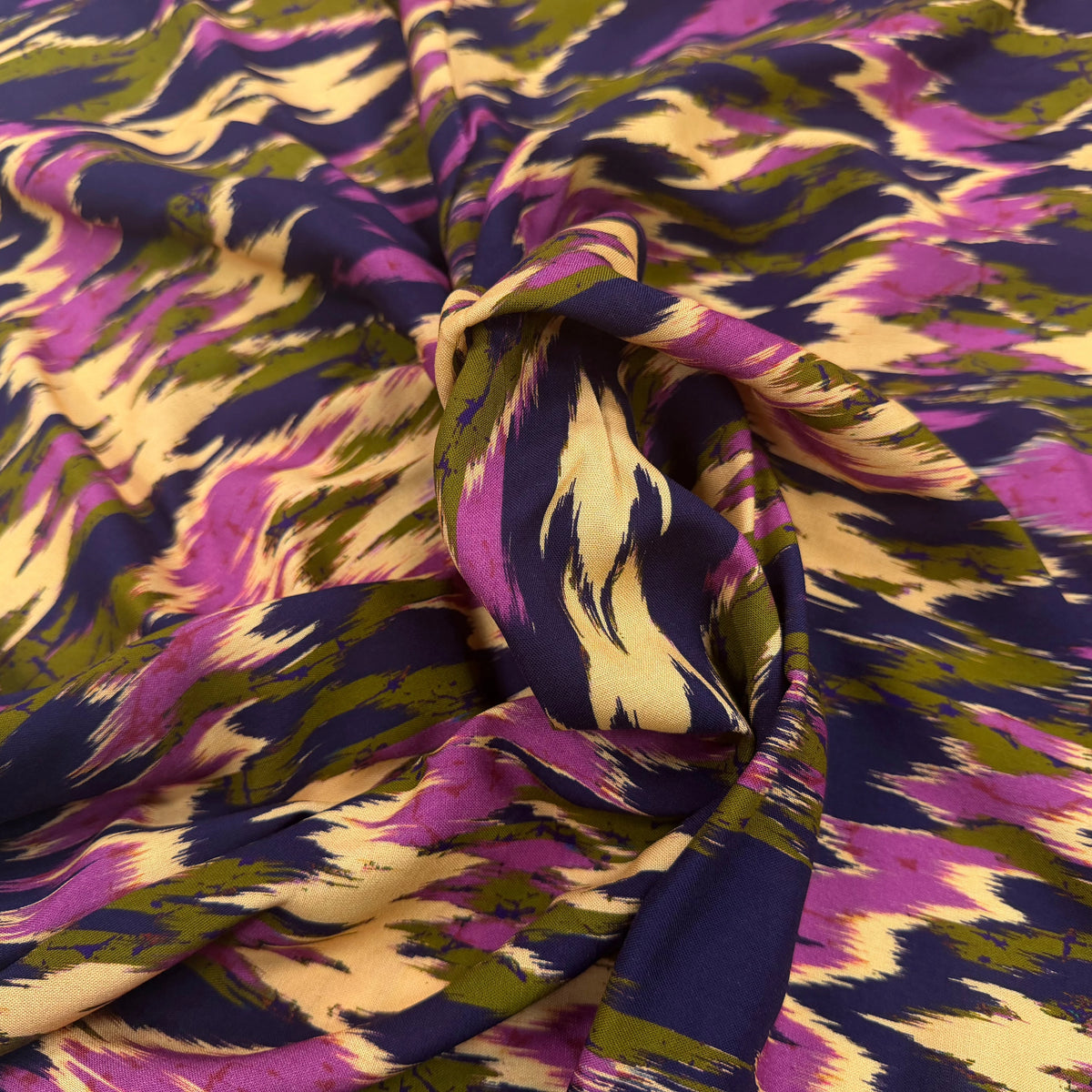 VISCOSE IKAT VIOLET 140 CM - My Little Coupon