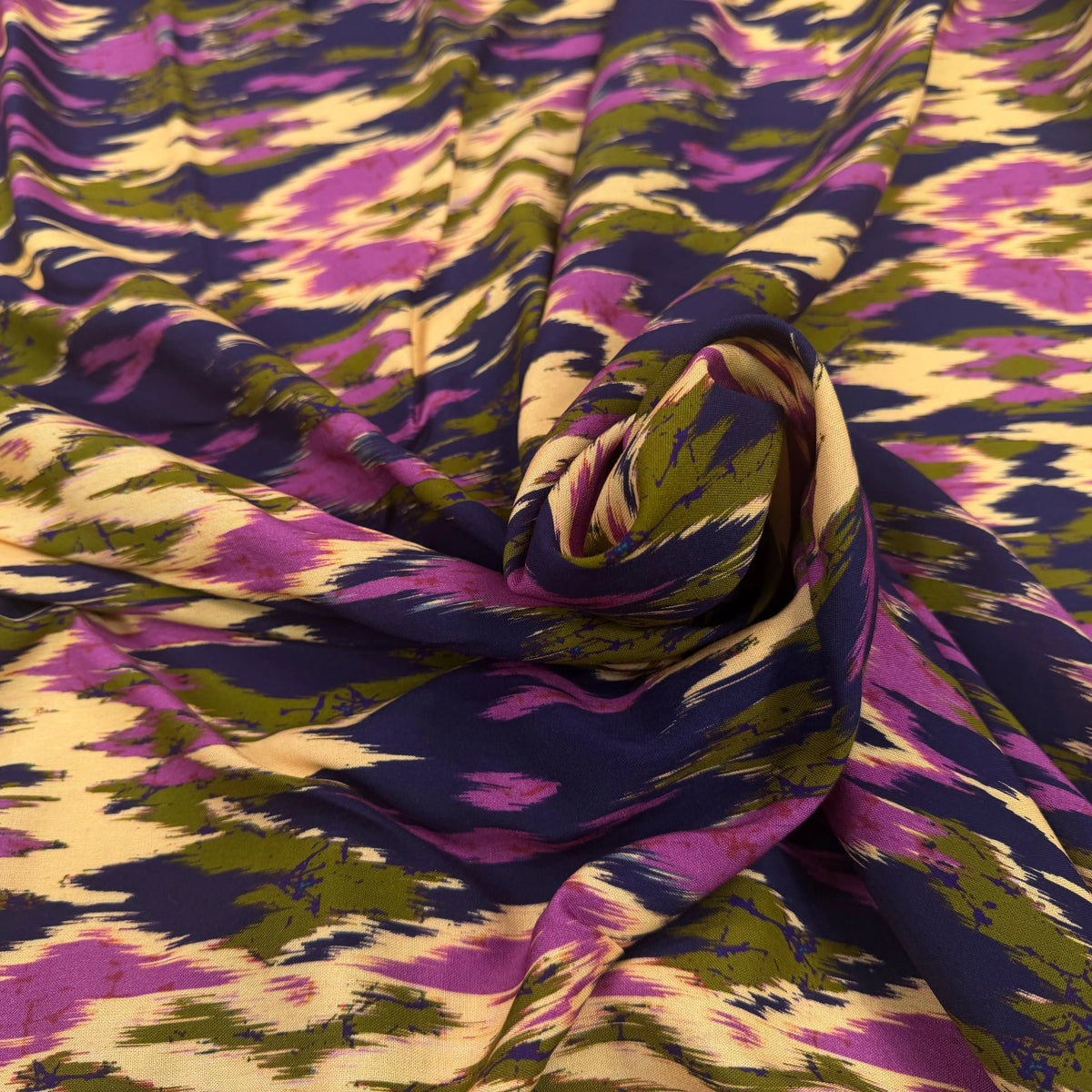 VISCOSE IKAT VIOLET 140 CM - My Little Coupon