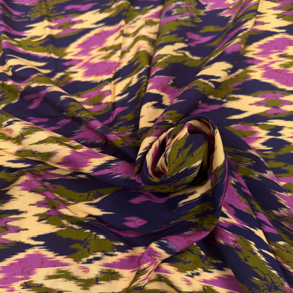 VISCOSE IKAT VIOLET 140 CM - My Little Coupon