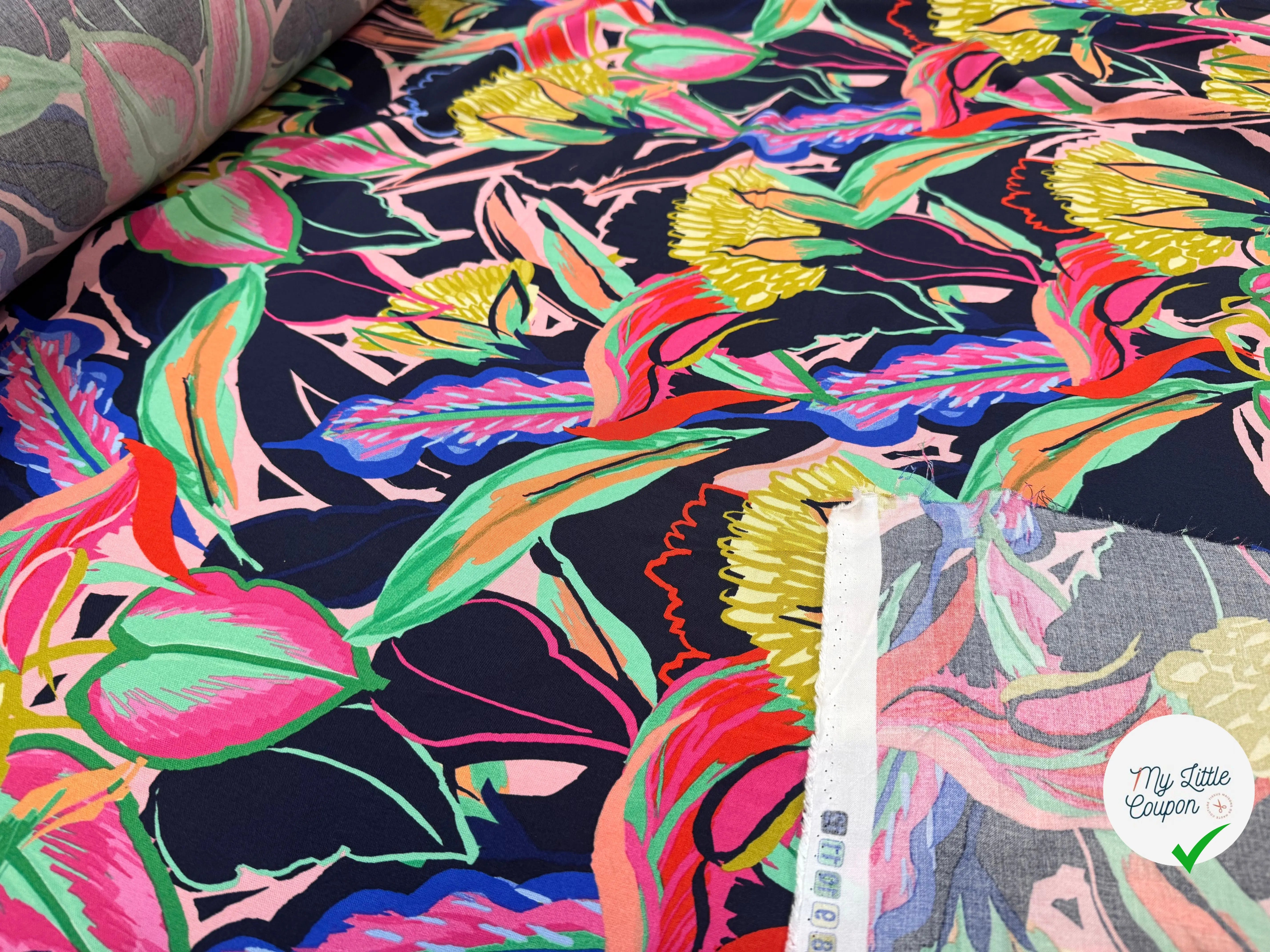 VISCOSE IMPRIMÉE FLEURS SAUVAGES - My Little Coupon