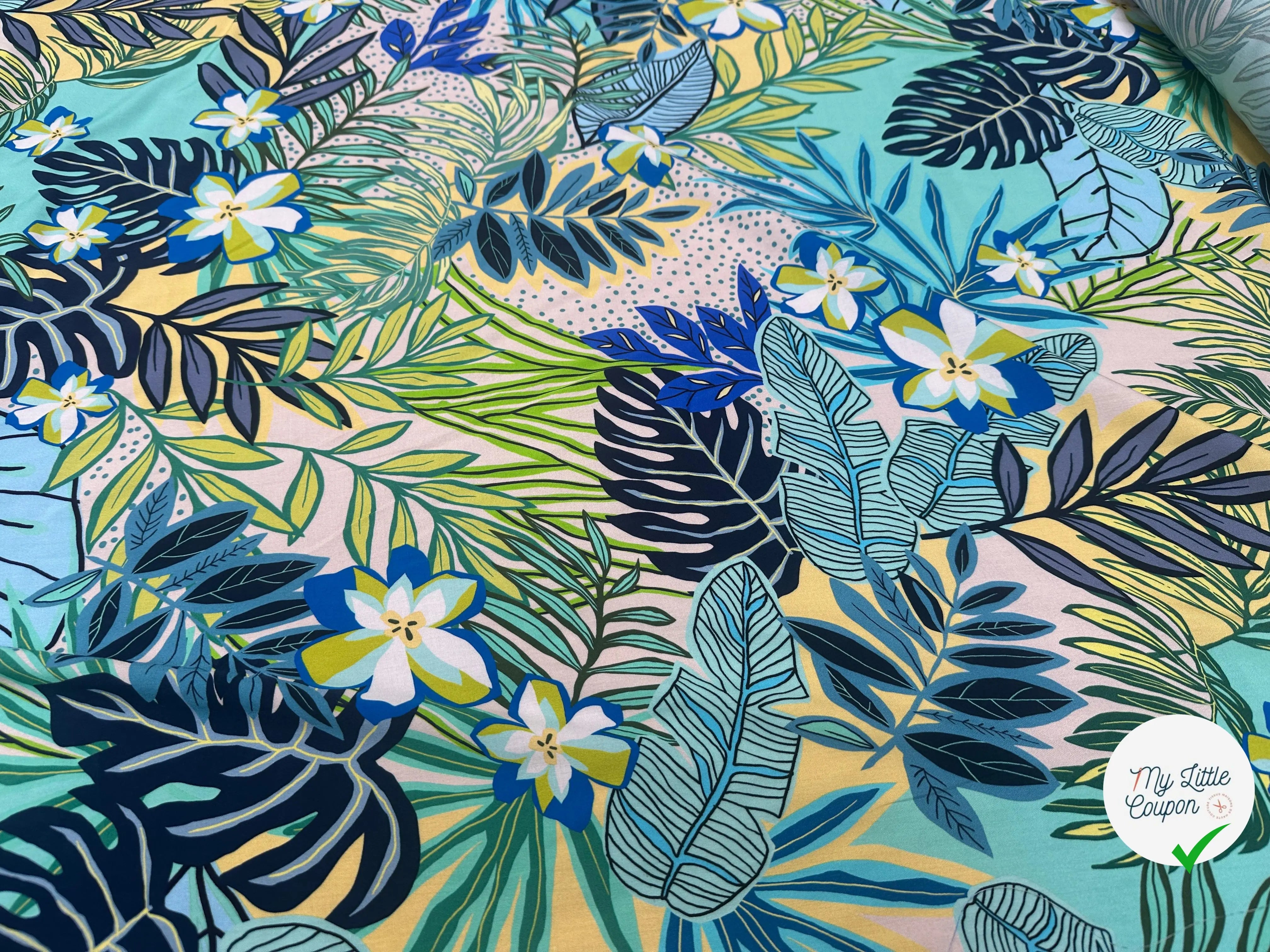 VISCOSE ITALIENNE FLORALE - My Little Coupon