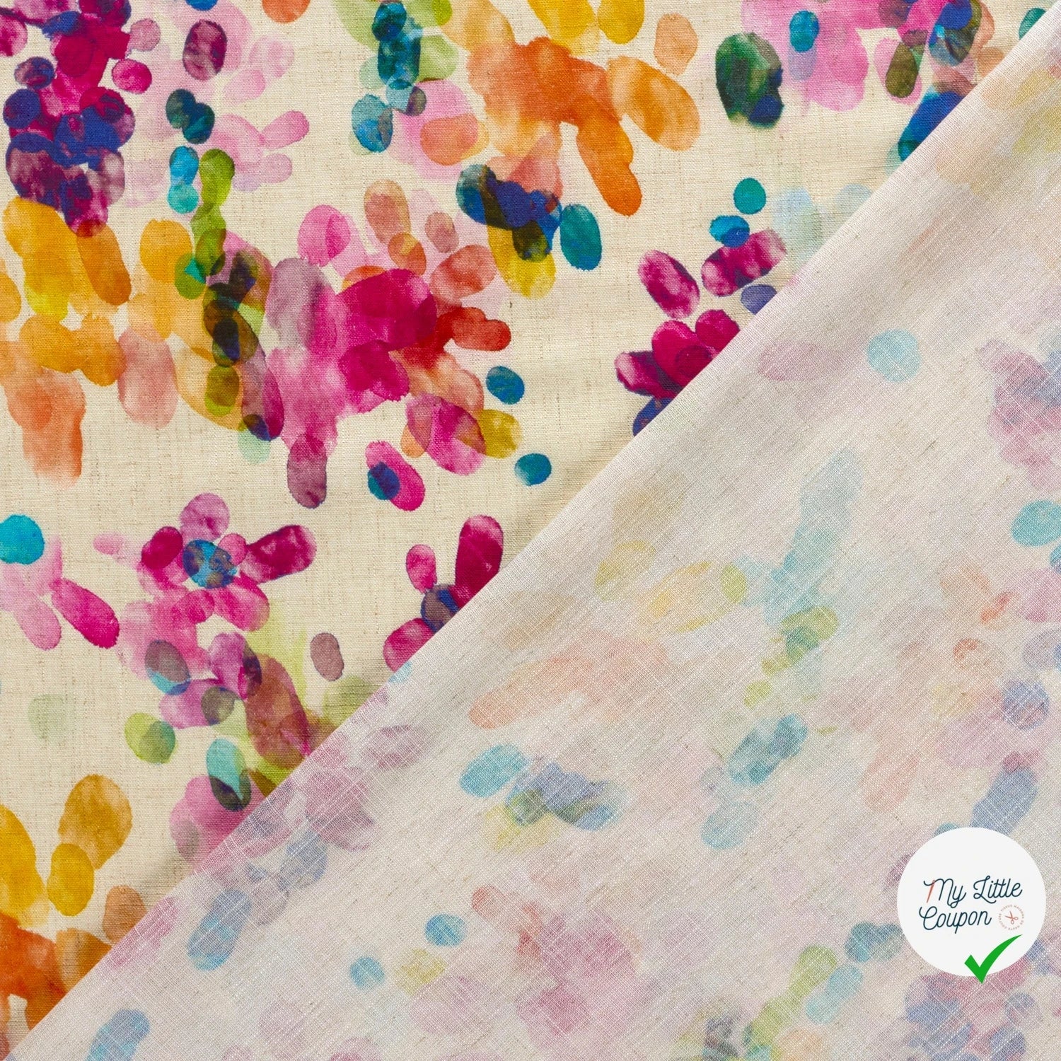 VISCOSE LIN FLOWERS 3 - My Little Coupon