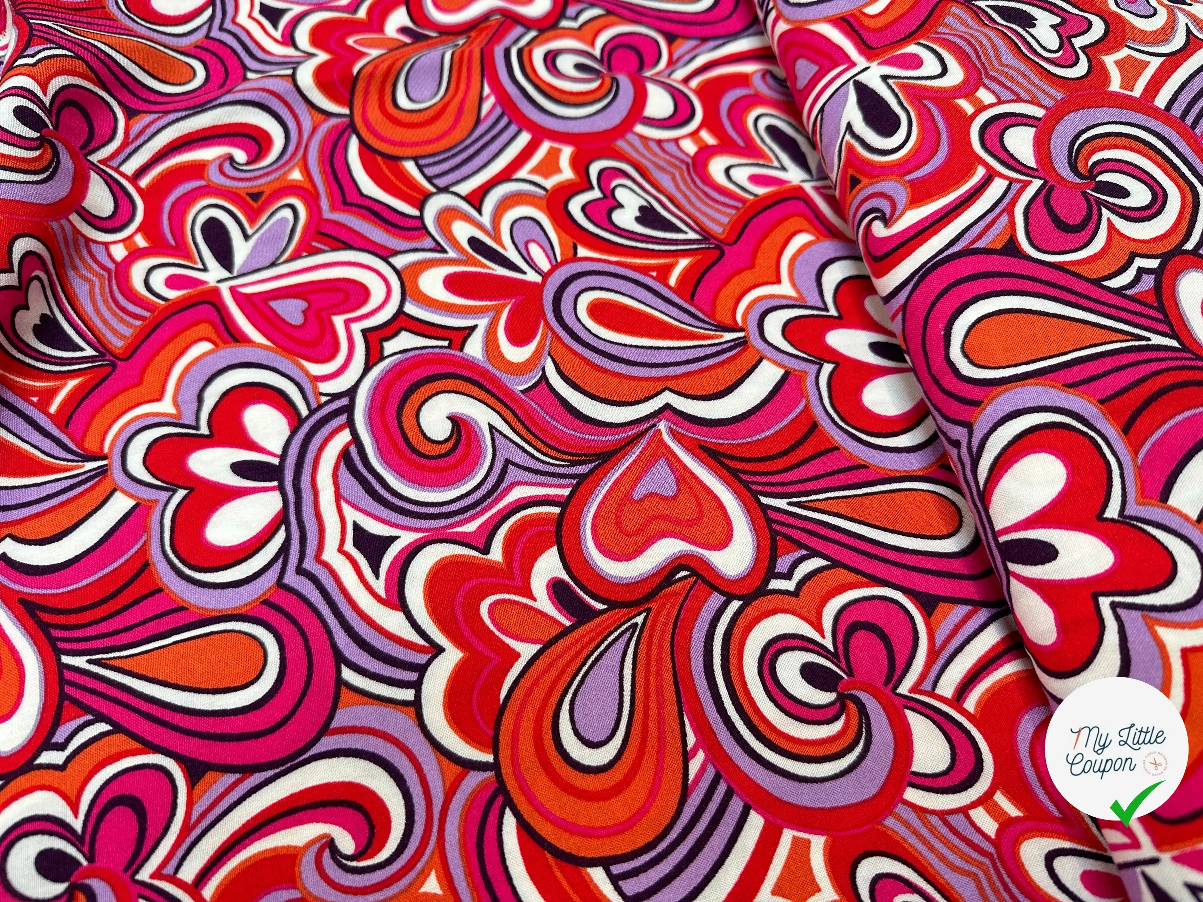 VISCOSE MIKA2 ROSE / ORANGE - My Little Coupon