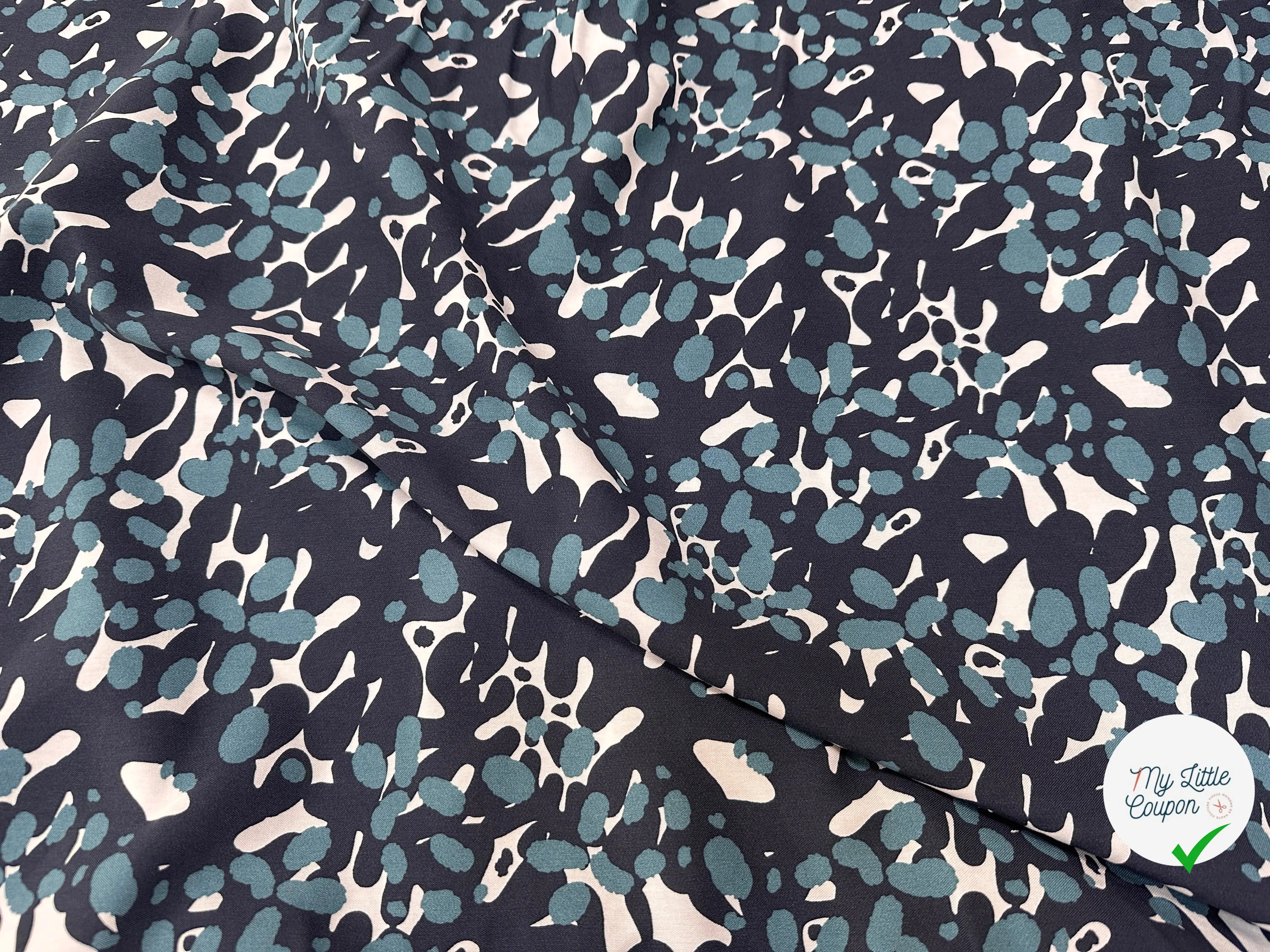 VISCOSE MOWALI BLANC / INDIGO - My Little Coupon