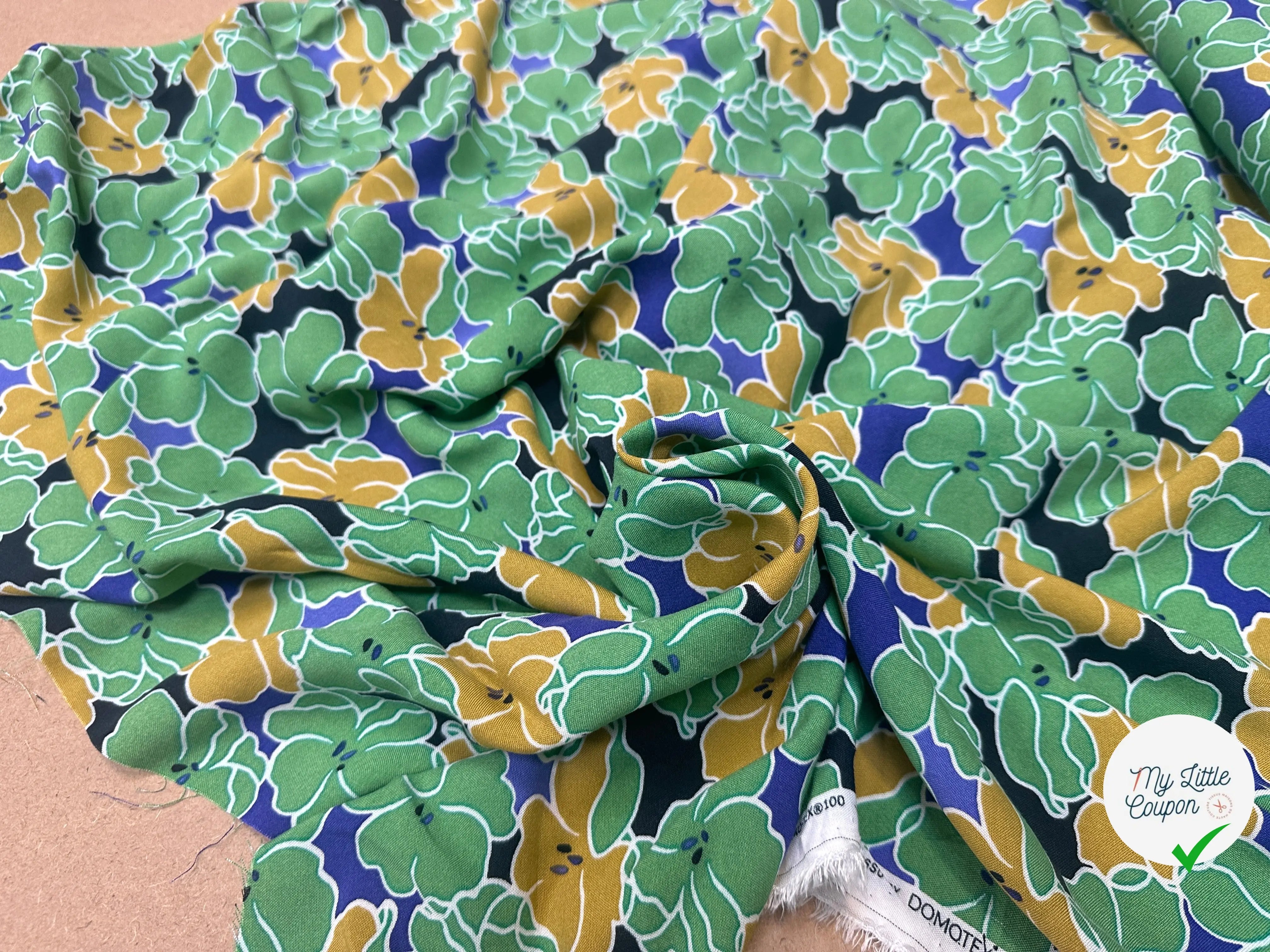 VISCOSE NELINE NOIR / VERT 1B Y17X 150 - My Little Coupon