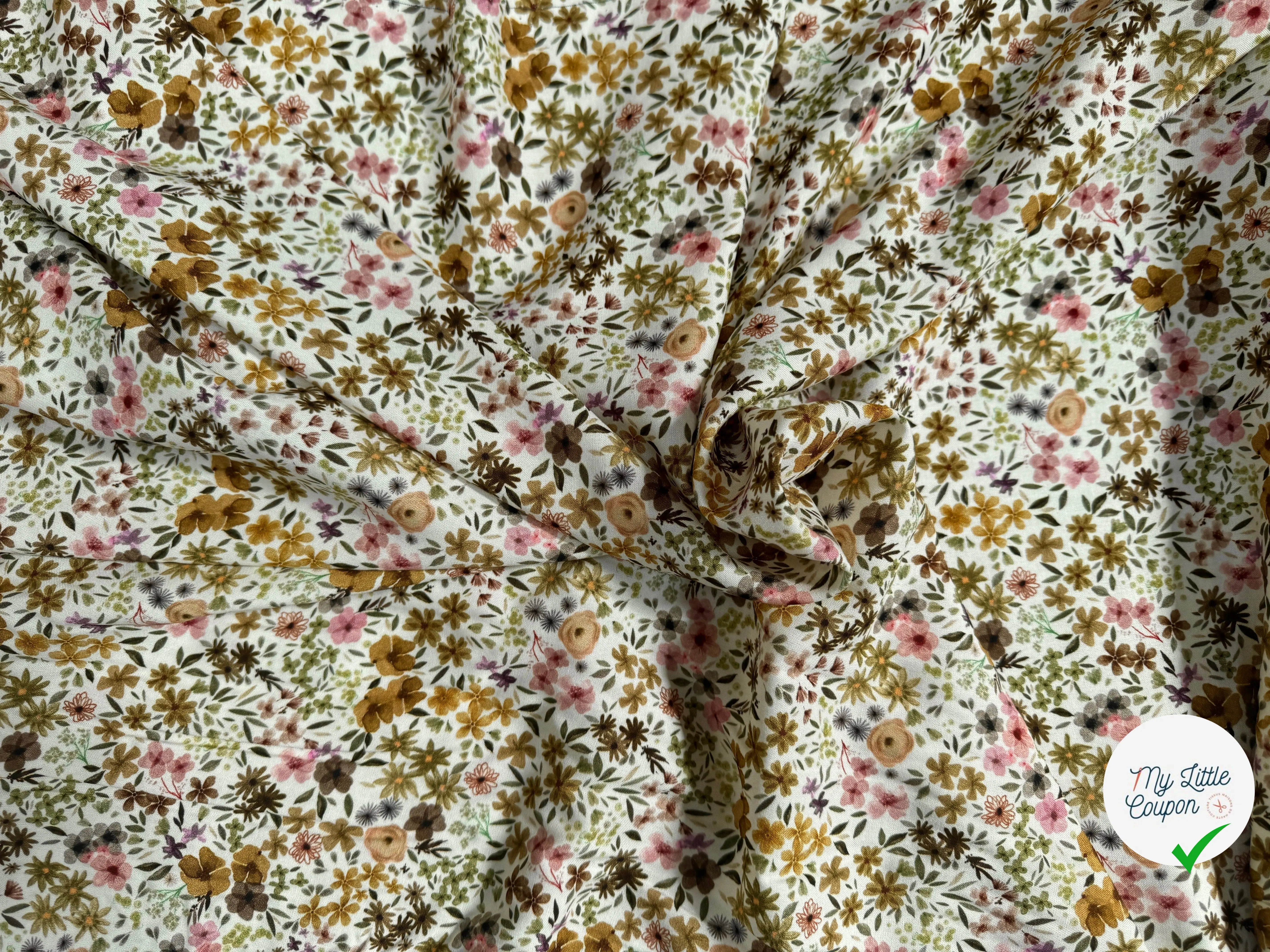 VISCOSE ROMANE NATUREL / LILAS - My Little Coupon