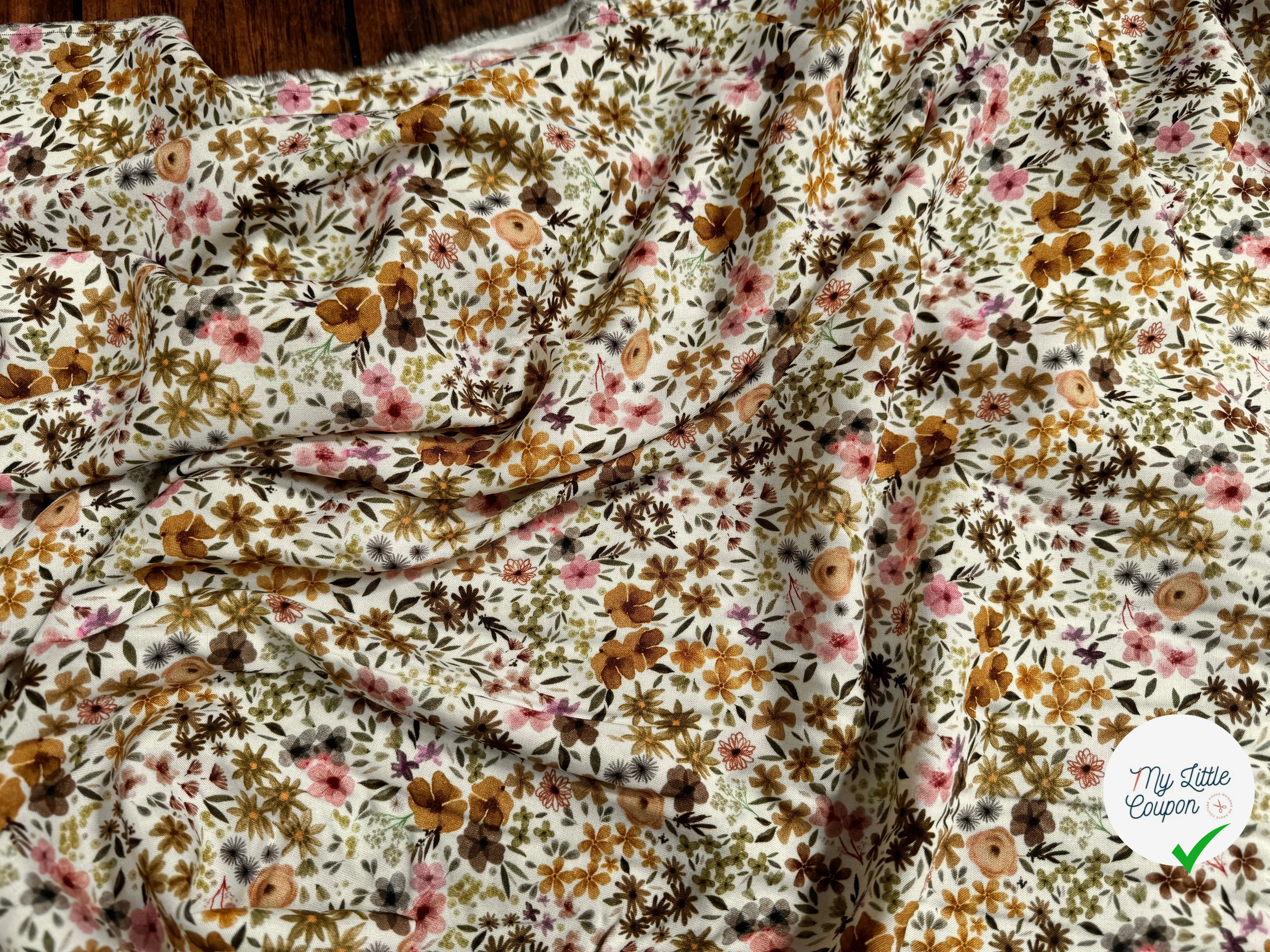VISCOSE ROMANE NATUREL / LILAS - My Little Coupon