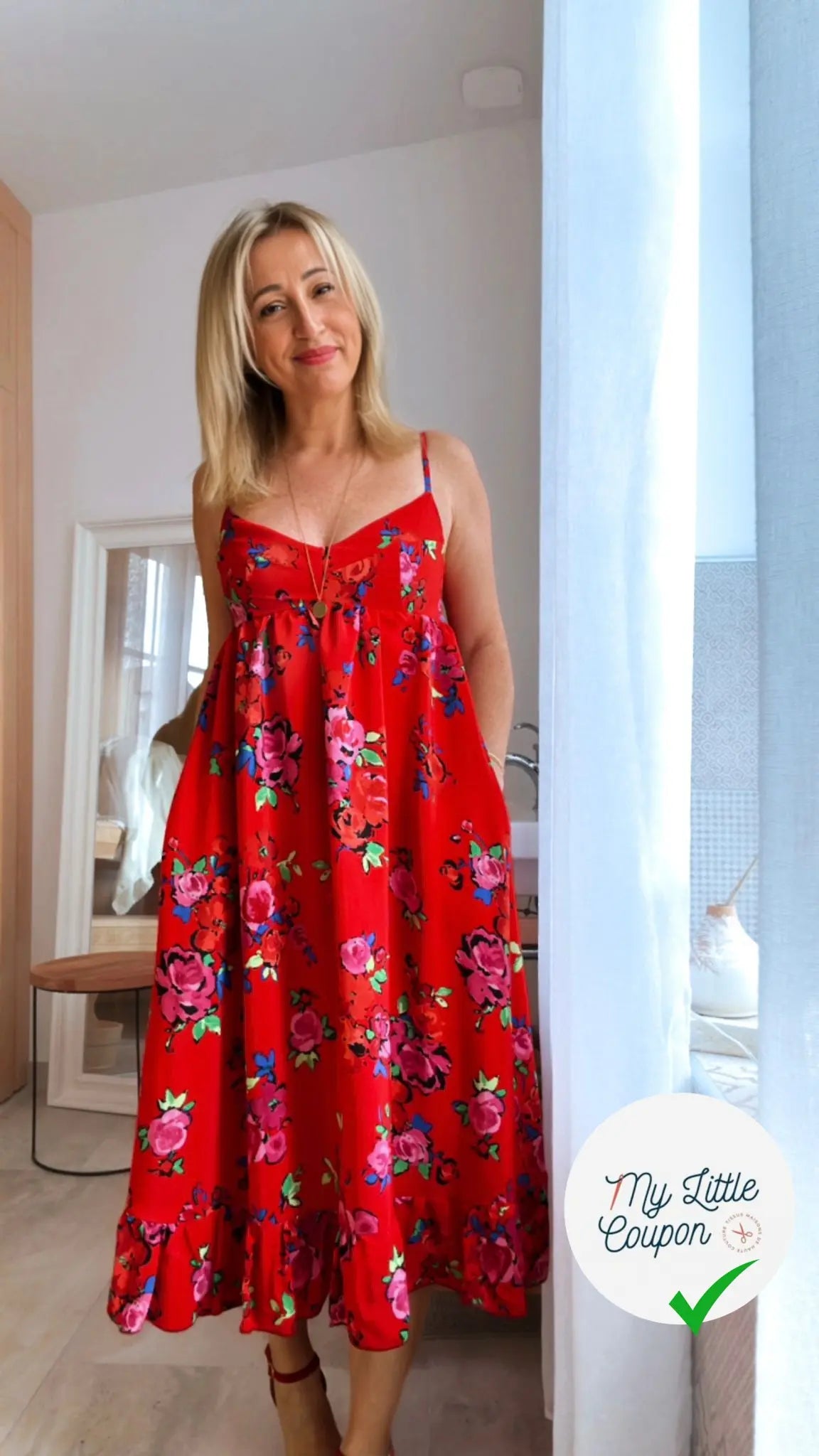 VISCOSE ROUGE DE FLEURS SUPERBEÂ - My Little Coupon