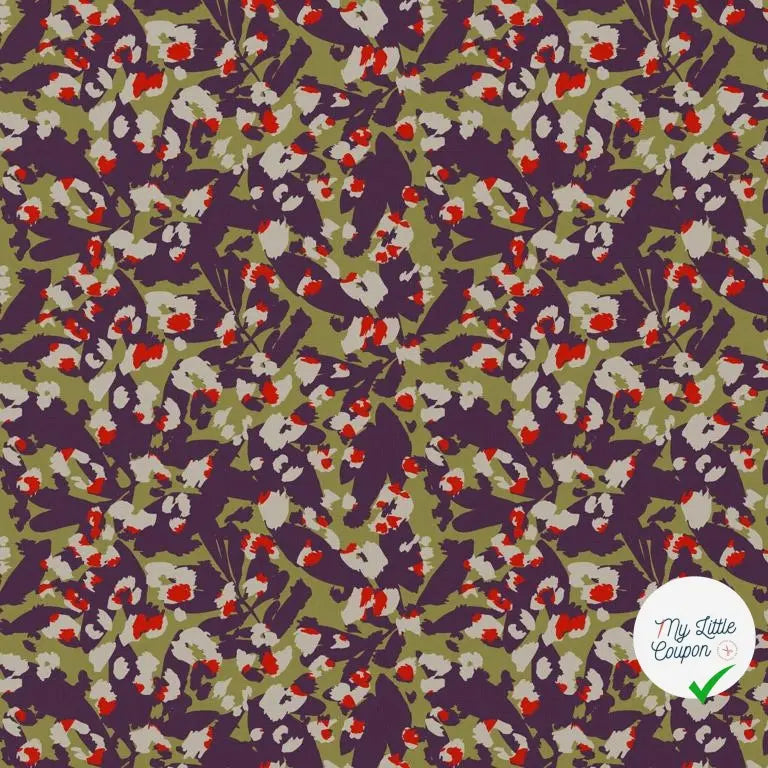 VISCOSE SAVARTY OLIVE / ROUGE 1G D5X 150 - My Little Coupon