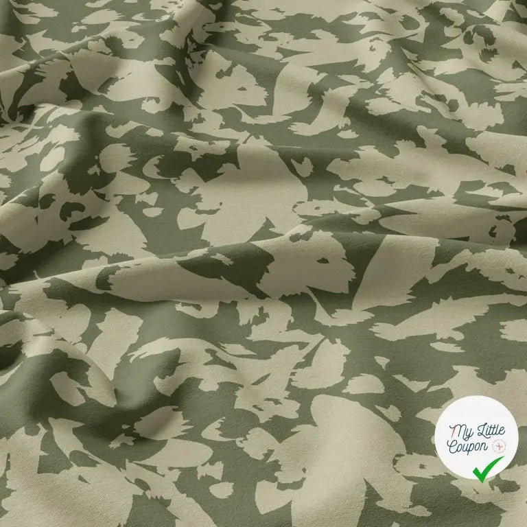 VISCOSE SAVYO KAKI / VERT 1BNUM D6-PAP 150 - My Little Coupon