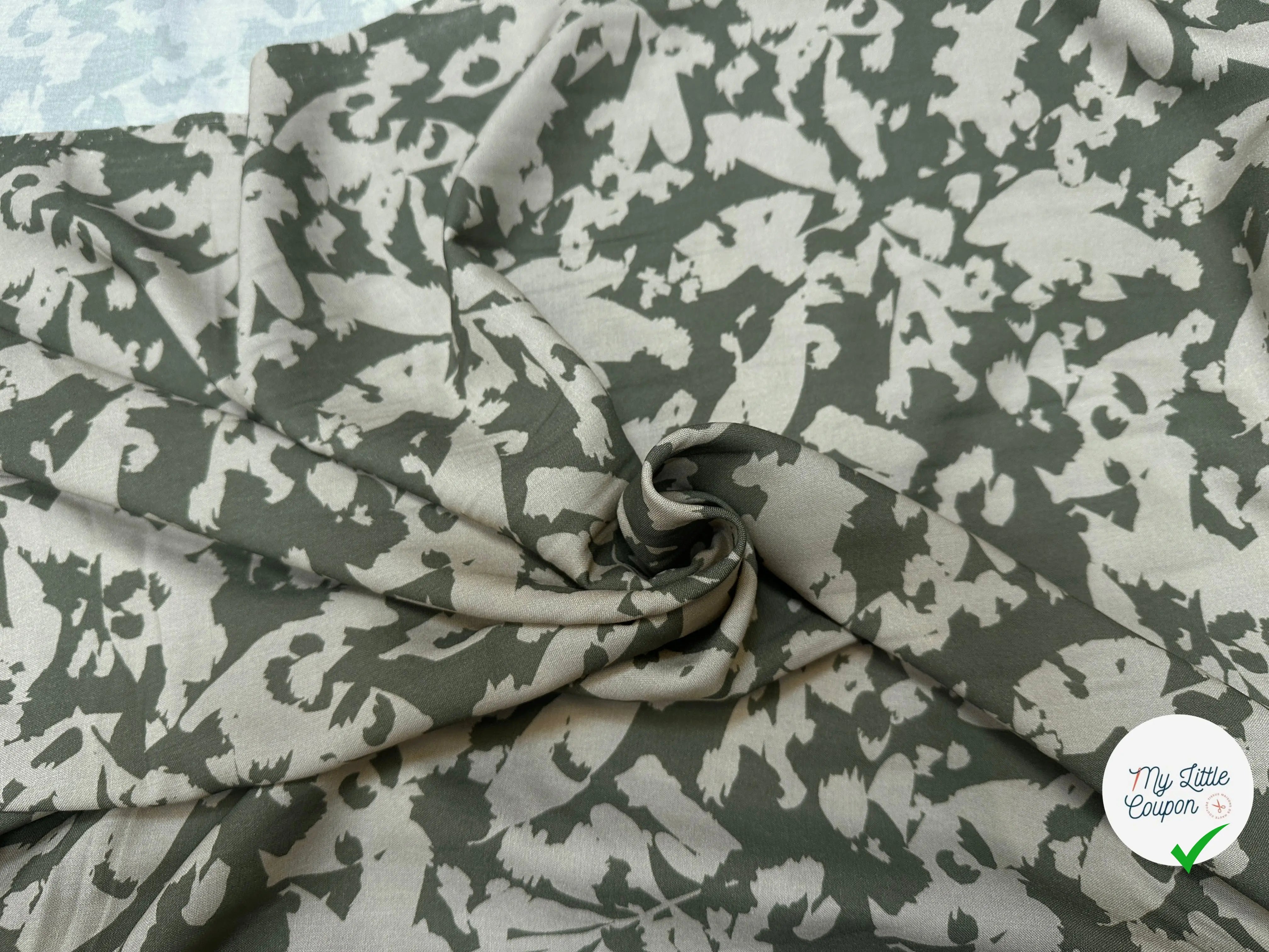 VISCOSE SAVYO KAKI / VERT 1BNUM D6-PAP 150 - My Little Coupon
