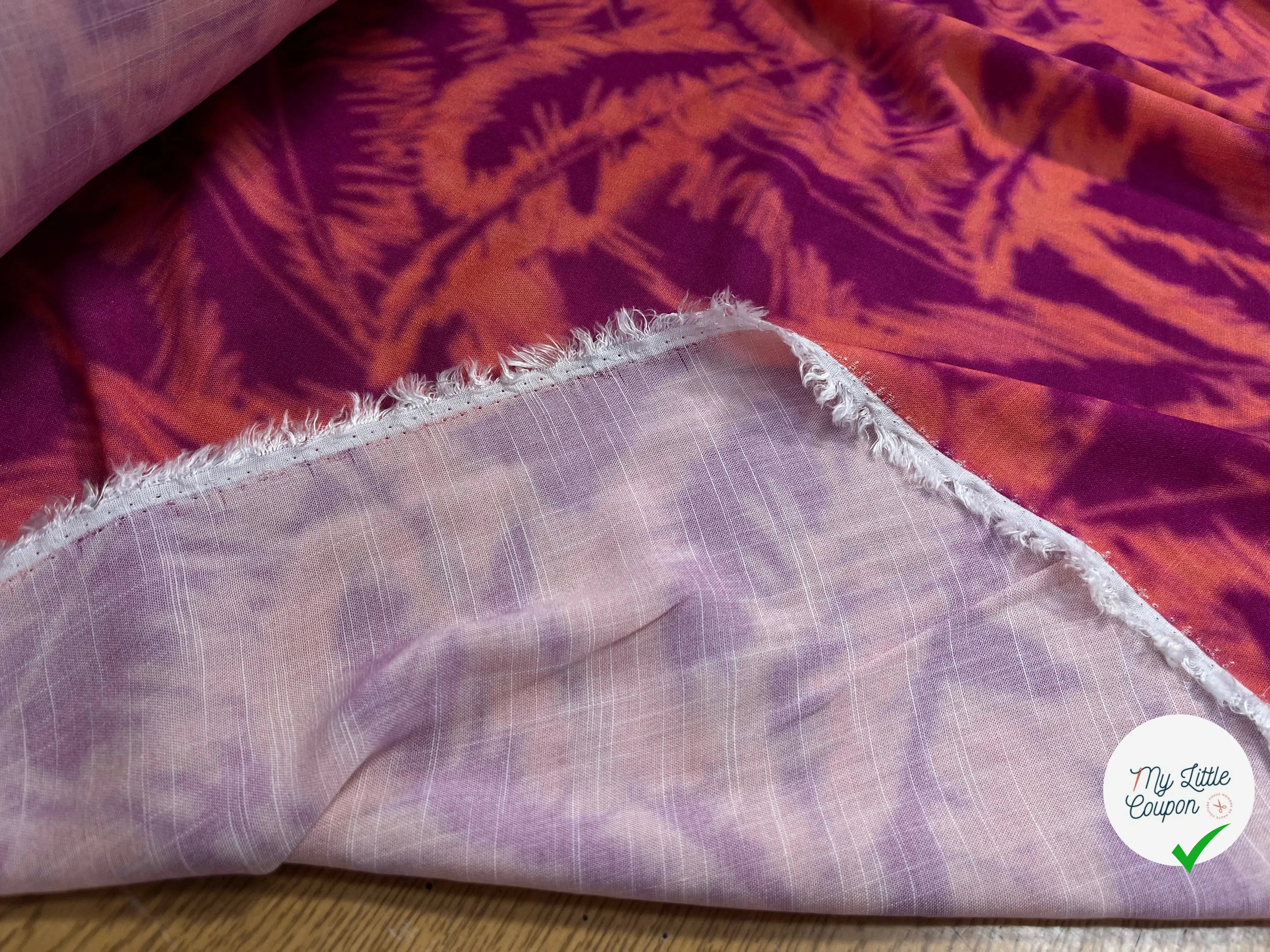 VISCOSE TIE&DYE ROSE&VIOLET - My Little Coupon