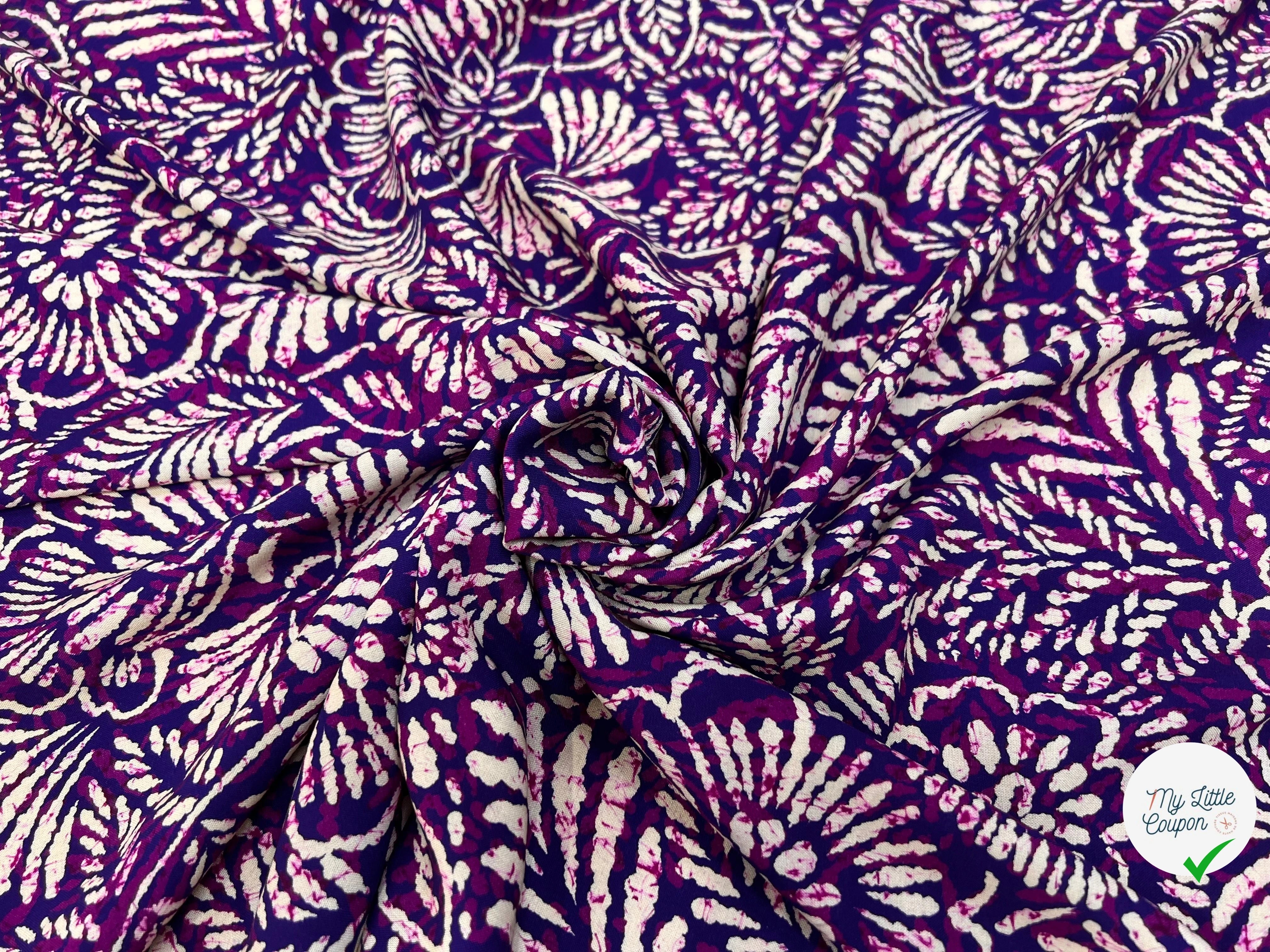 VISCOSE VIOLETTA VIOLET 140 CM - My Little Coupon
