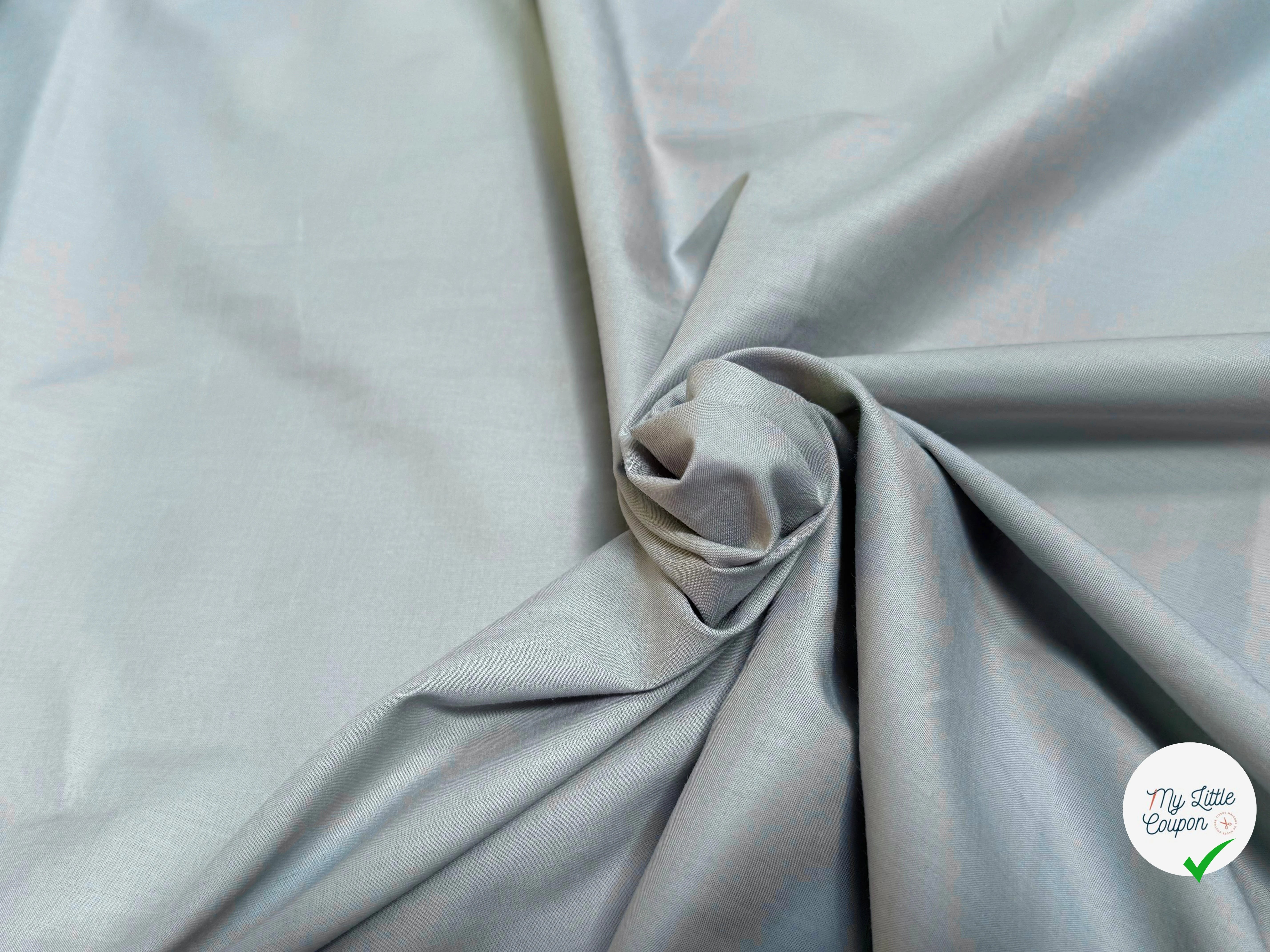 VOILE DE COTON BEAU BLEU DRAGÉE - My Little Coupon