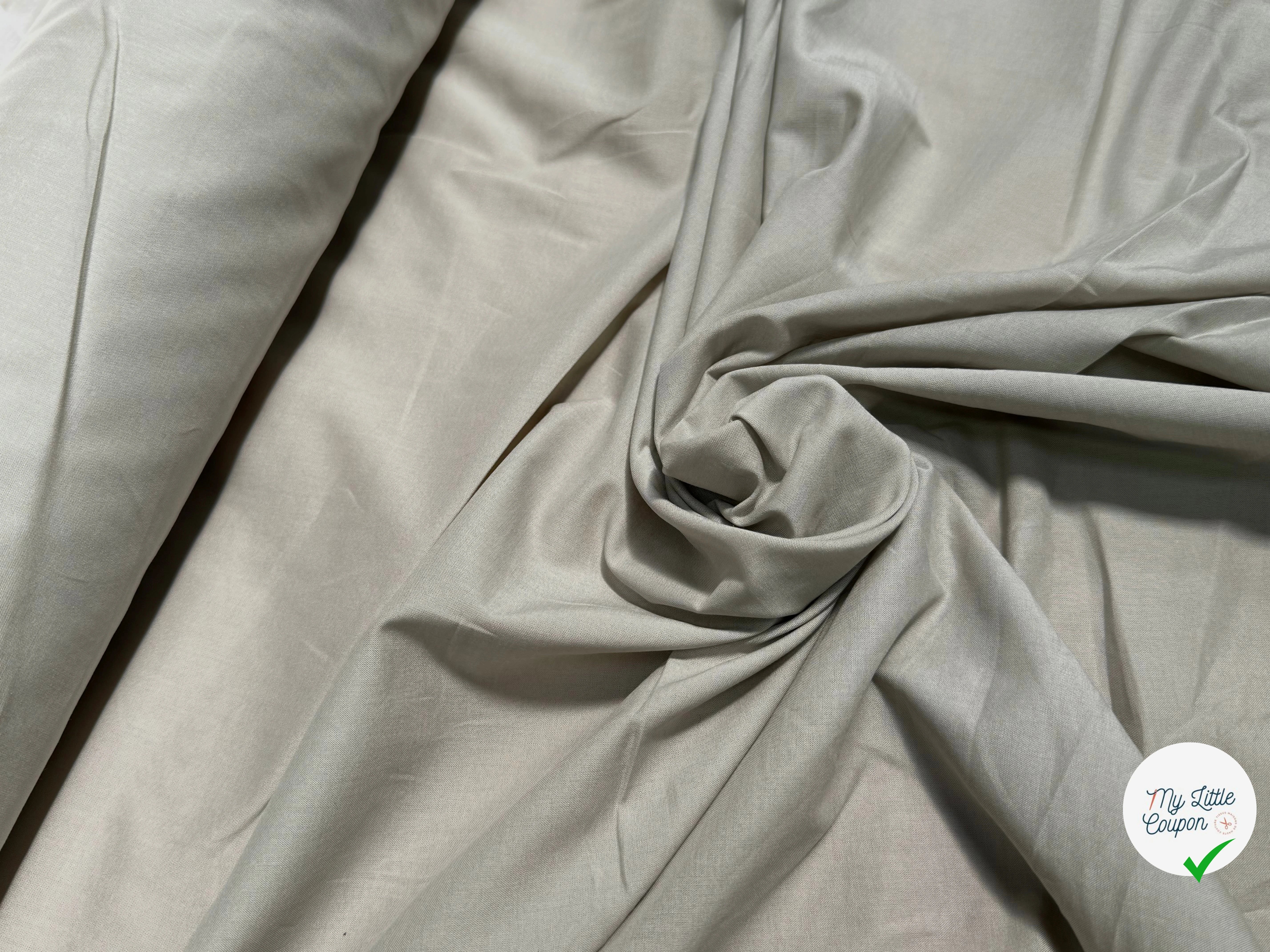 VOILE DE COTON BELLE DENSITÉ BEIGE FONCÉ - My Little Coupon