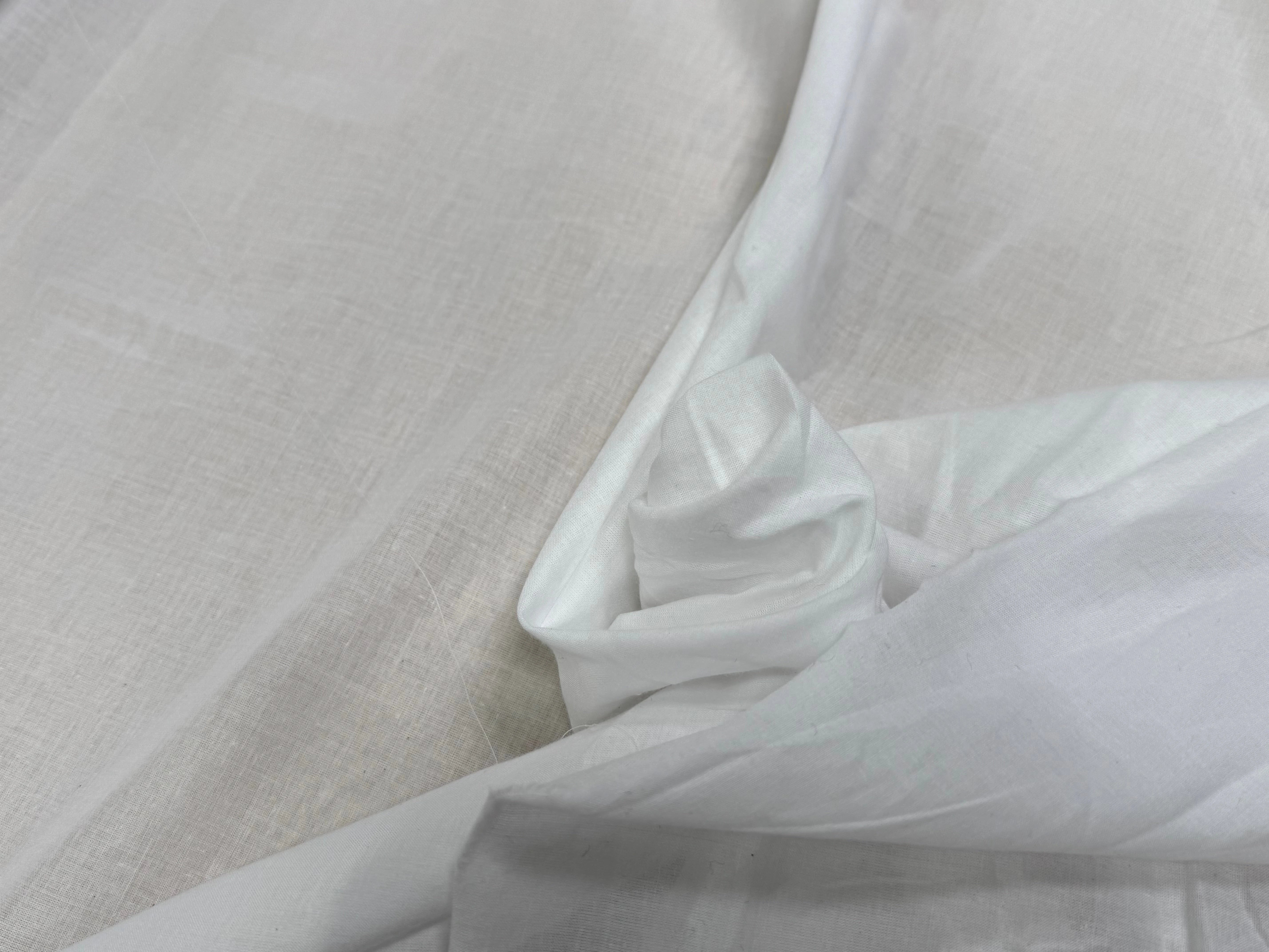 VOILE DE COTON BLANC OPTIQUE FLUIDE - My Little Coupon
