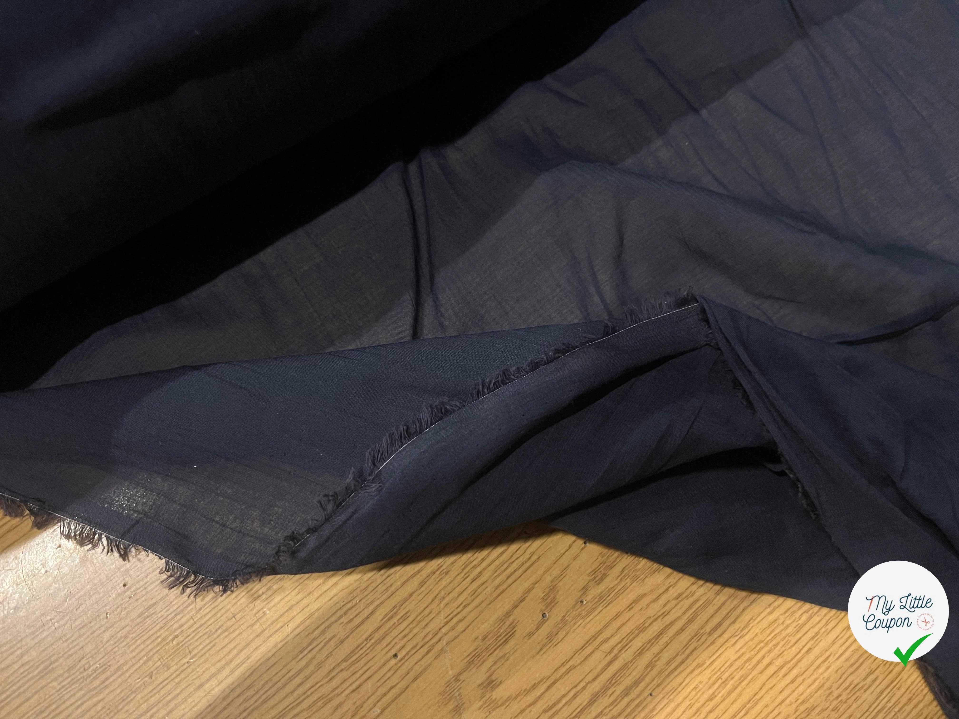 VELO IN COTONE BLU NOTTE 150CM - My Little Coupon