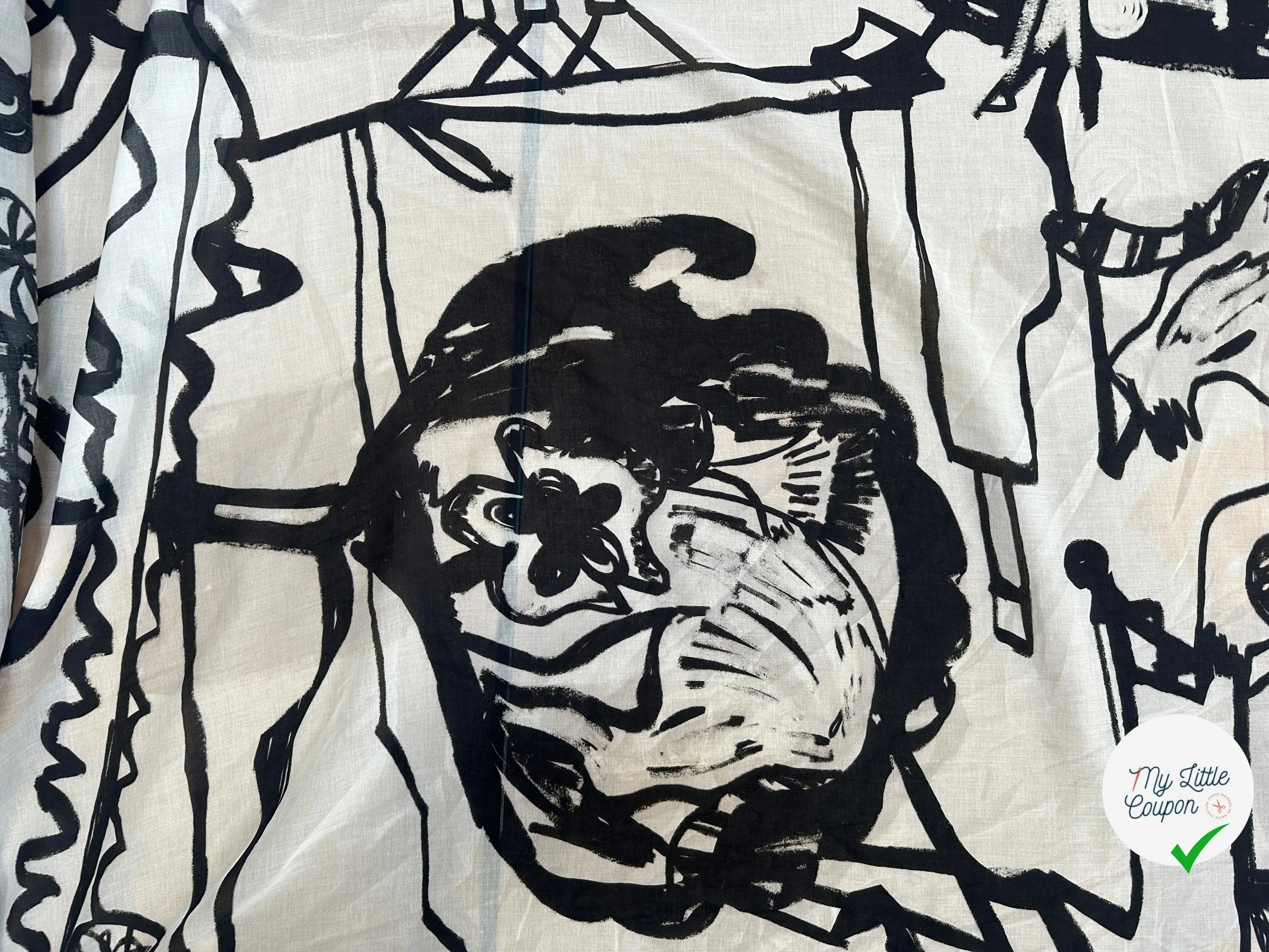 VOILE DE COTON DESSIN D'ENFANTS PRODIGEÂ - My Little Coupon