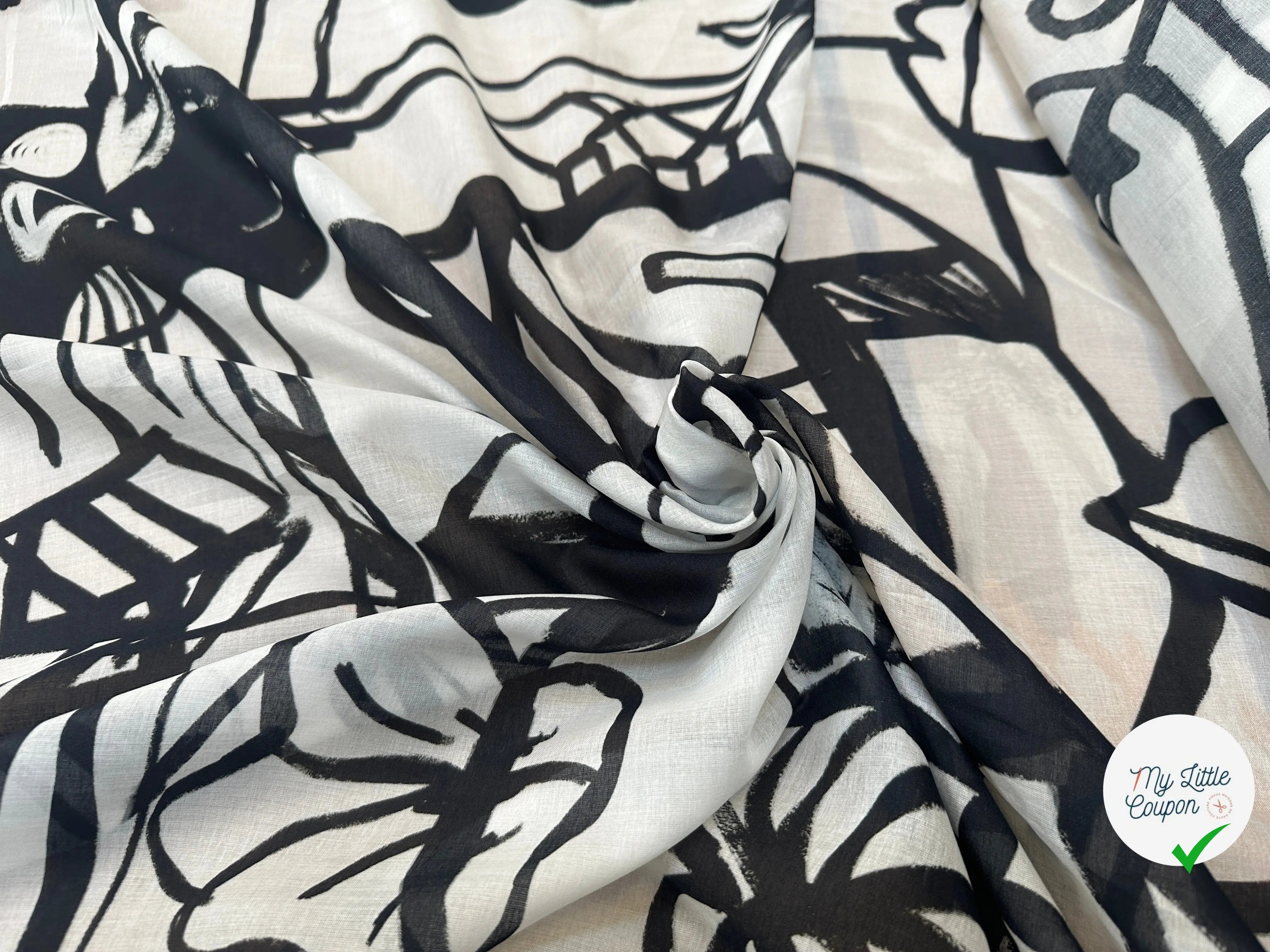 VOILE DE COTON DESSIN D'ENFANTS PRODIGEÂ - My Little Coupon