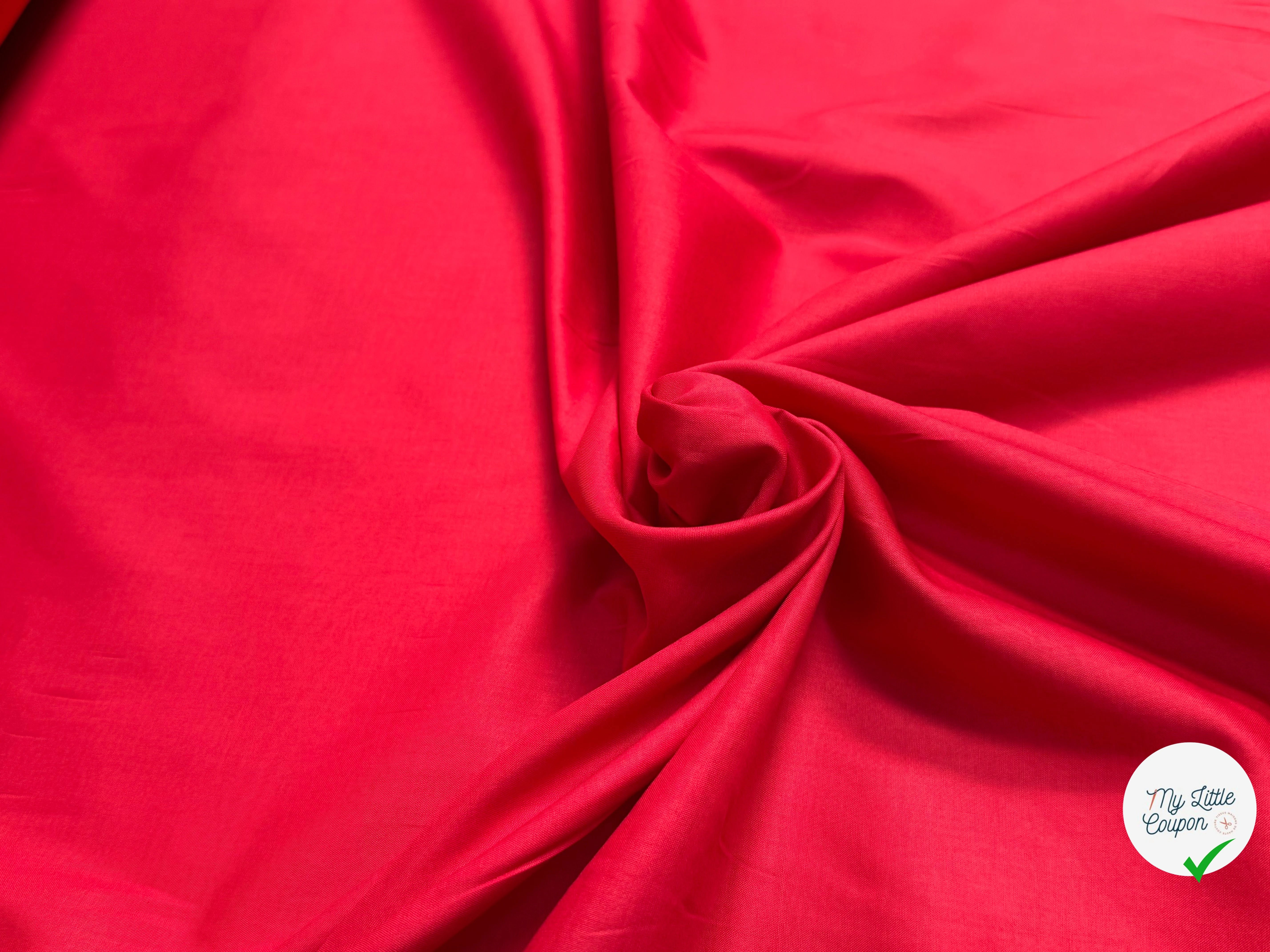 VOILE DE COTON DOUX ULTRA CHIC ROUGE - My Little Coupon
