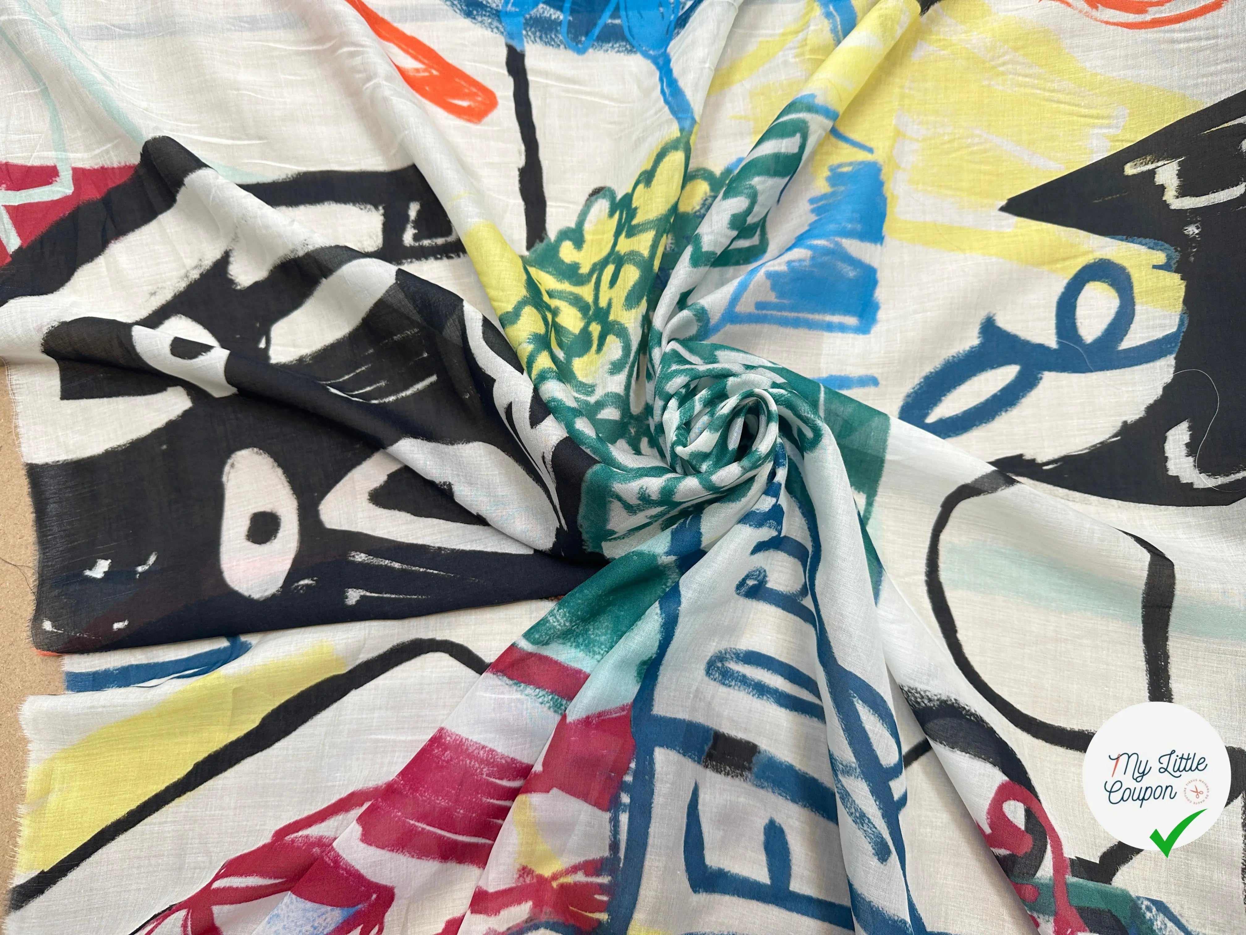 VOILE DE COTON GRIBOUILLI SEUCLAÂ - My Little Coupon