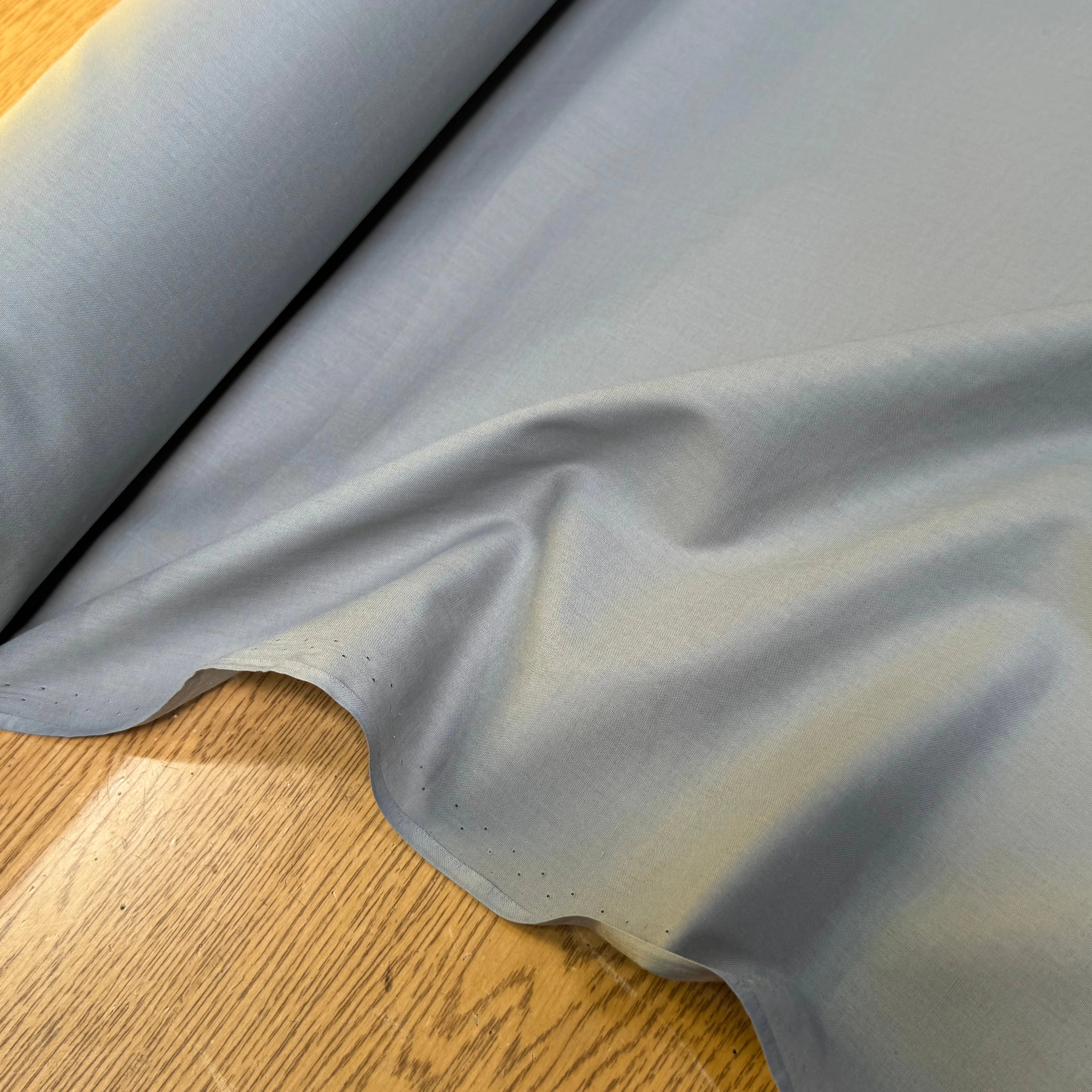 VOILE DE COTON GRIS BLEUTÉ 100% COTON - My Little Coupon