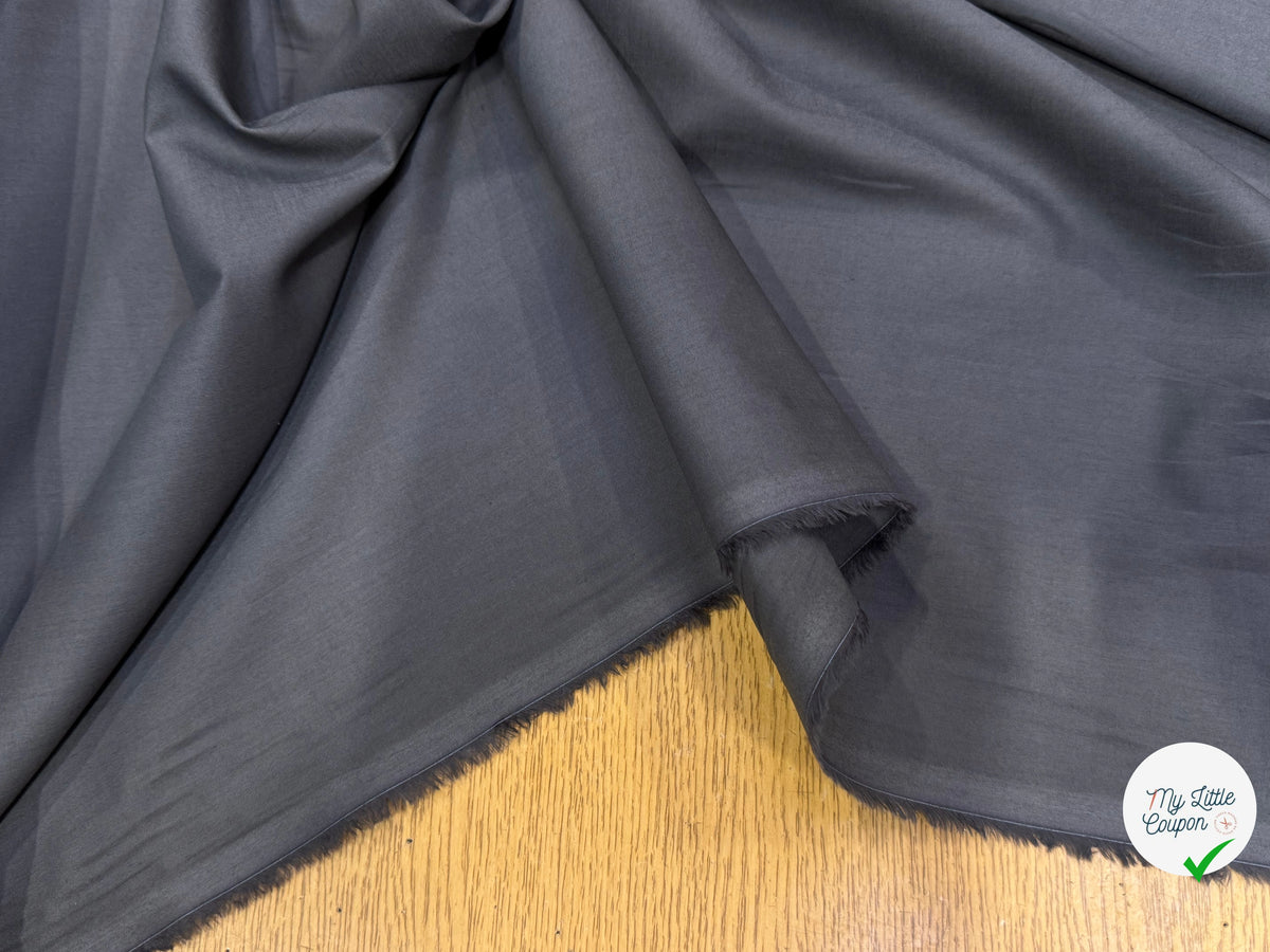 VOILE DE COTON GRIS QUALITÉ PREMIUM 100% COTON - My Little Coupon