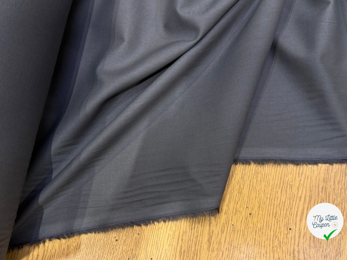 VOILE DE COTON GRIS QUALITÉ PREMIUM 100% COTON - My Little Coupon
