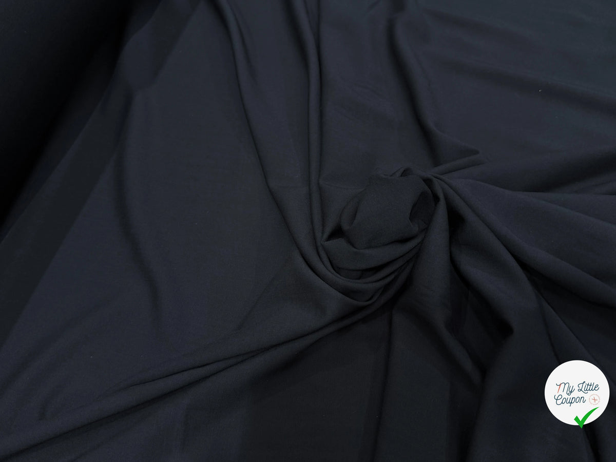 VOILE DE COTON SOUPLE ET DOUX NOIR - My Little Coupon