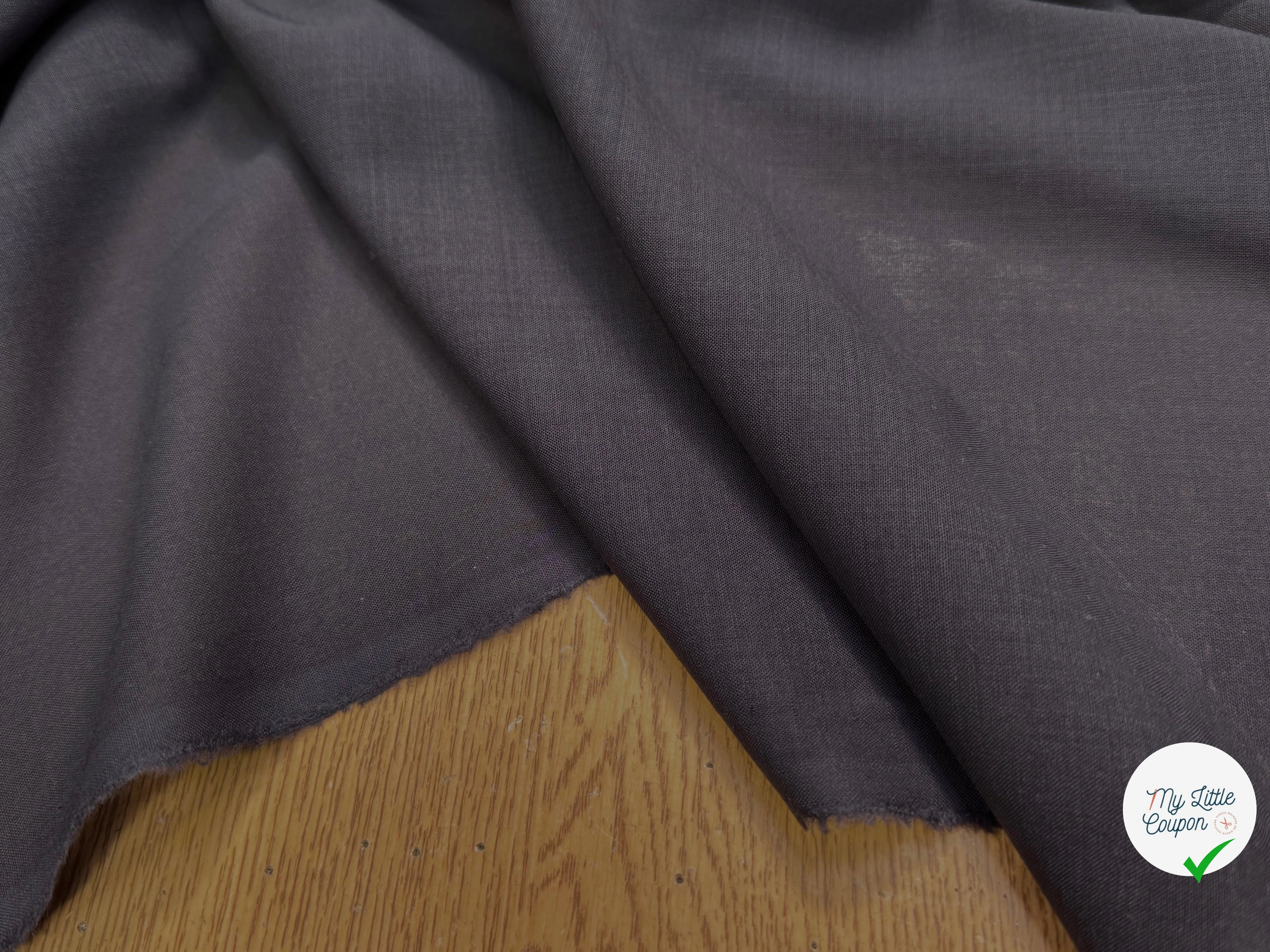 VOILE DE LAINE BELLE DENSITÉ NAVY GRIS 86% LAINE VIERGE - My Little Coupon
