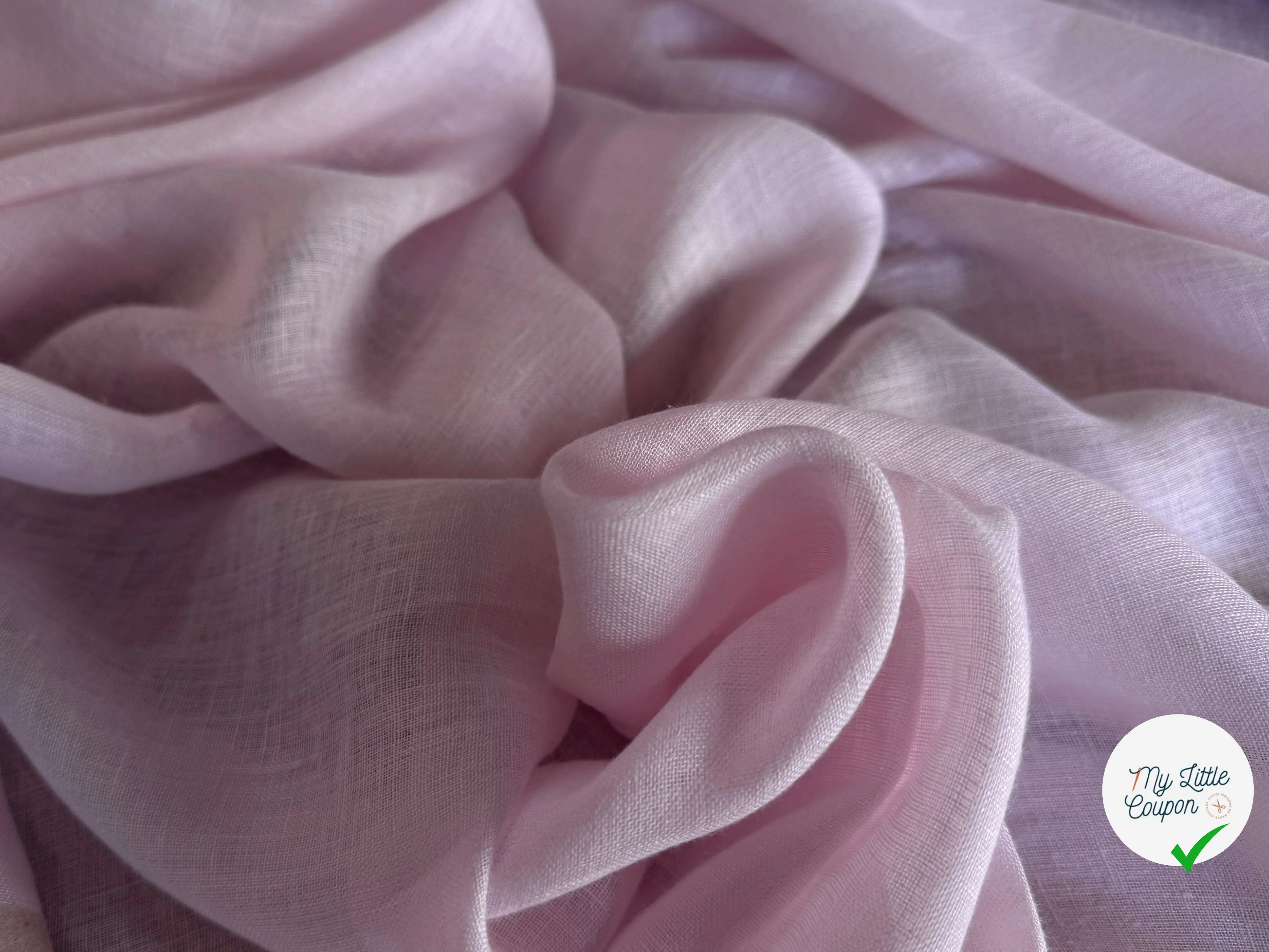 VOILE DE LIN ROSE PÂLE - My Little Coupon