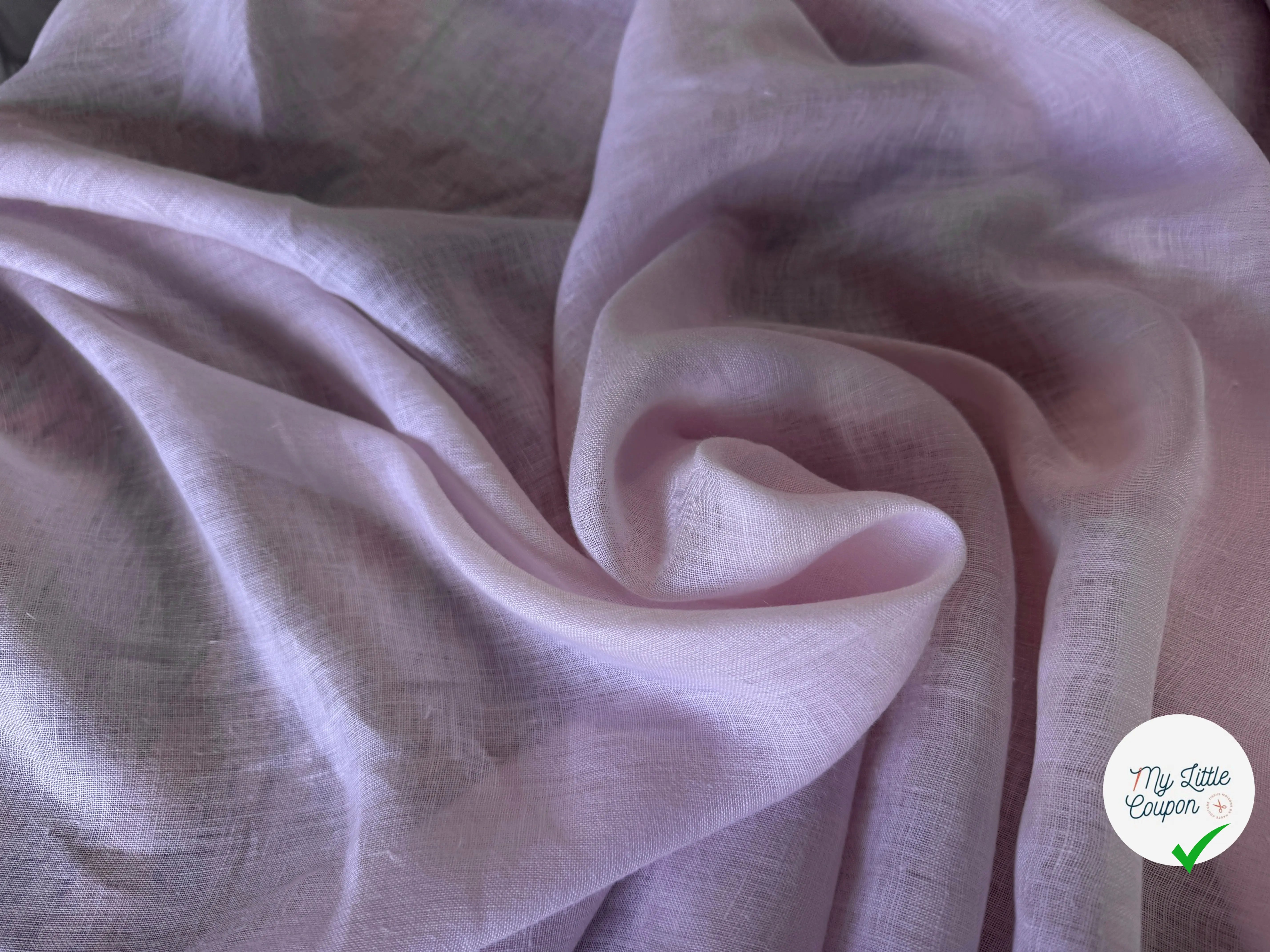 VOILE DE LIN ROSE PÂLE - My Little Coupon