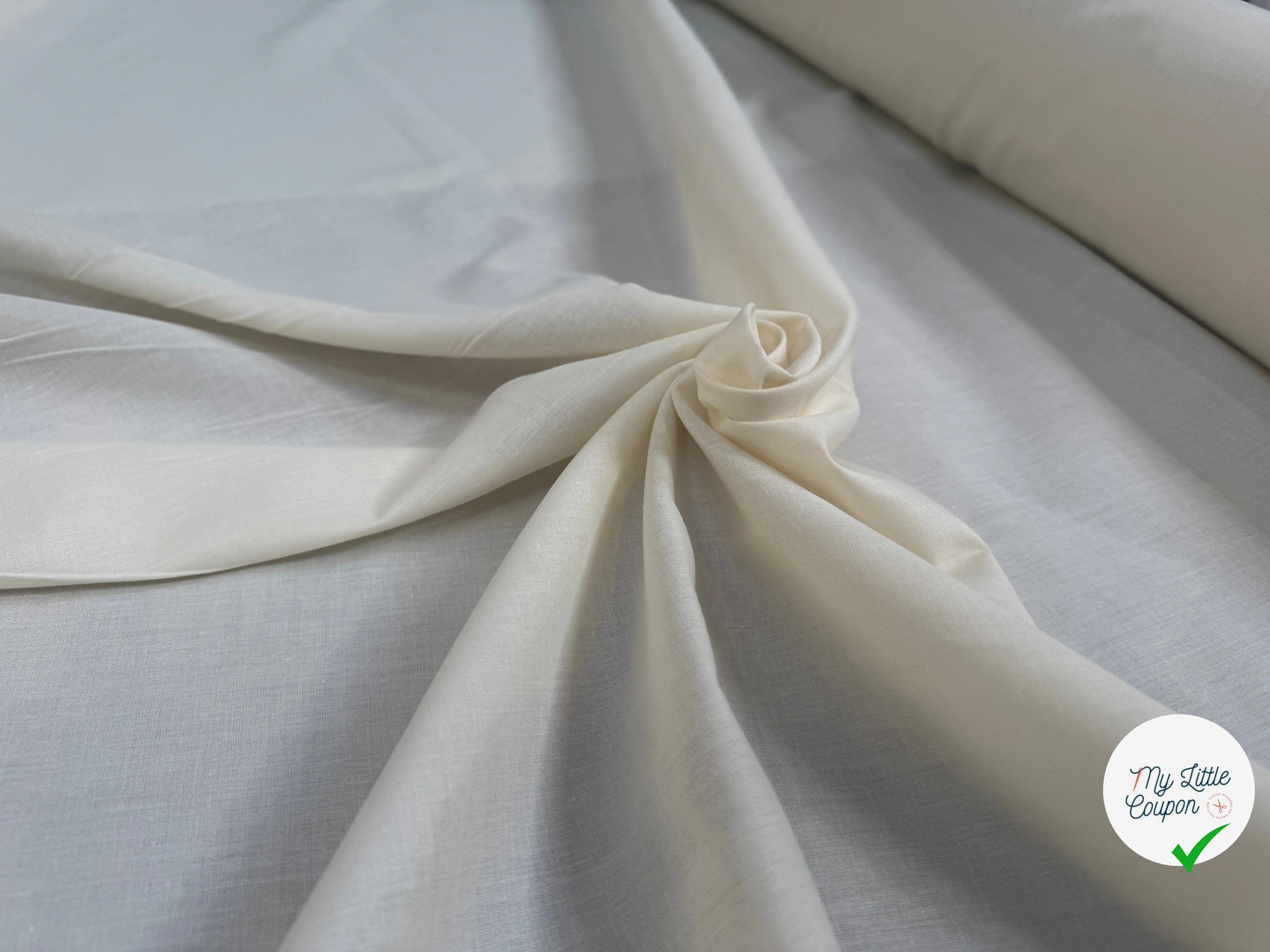VOILE DE VISCOSE IVOIRE - My Little Coupon