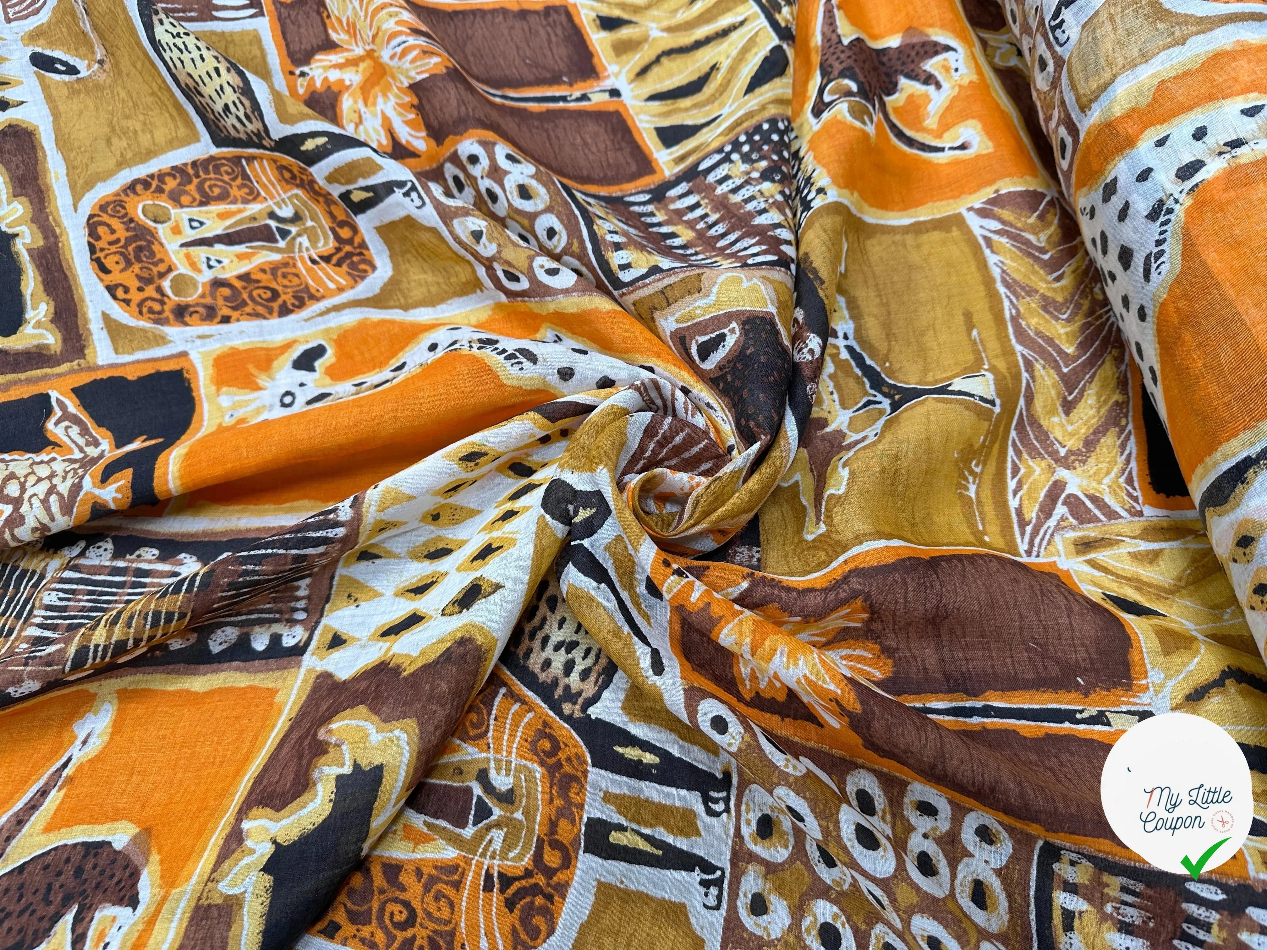 VOILE RAMIE MYKONOS WASHING TENDANCE AFRICA - My Little Coupon
