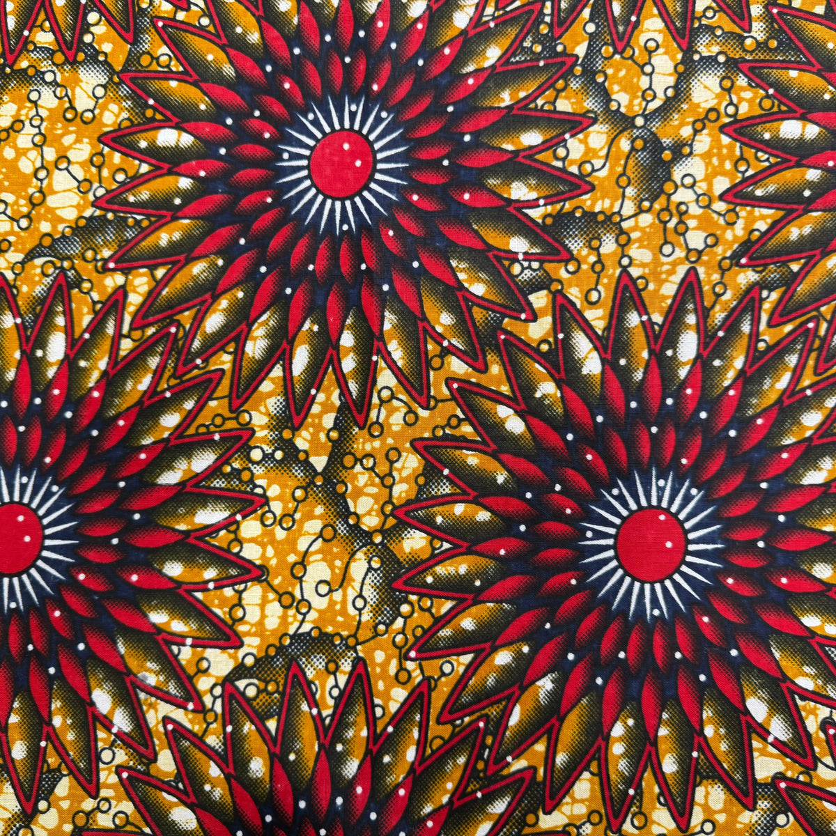 WAX COTON 82107 JAUNE ROUGE 112 CM - My Little Coupon