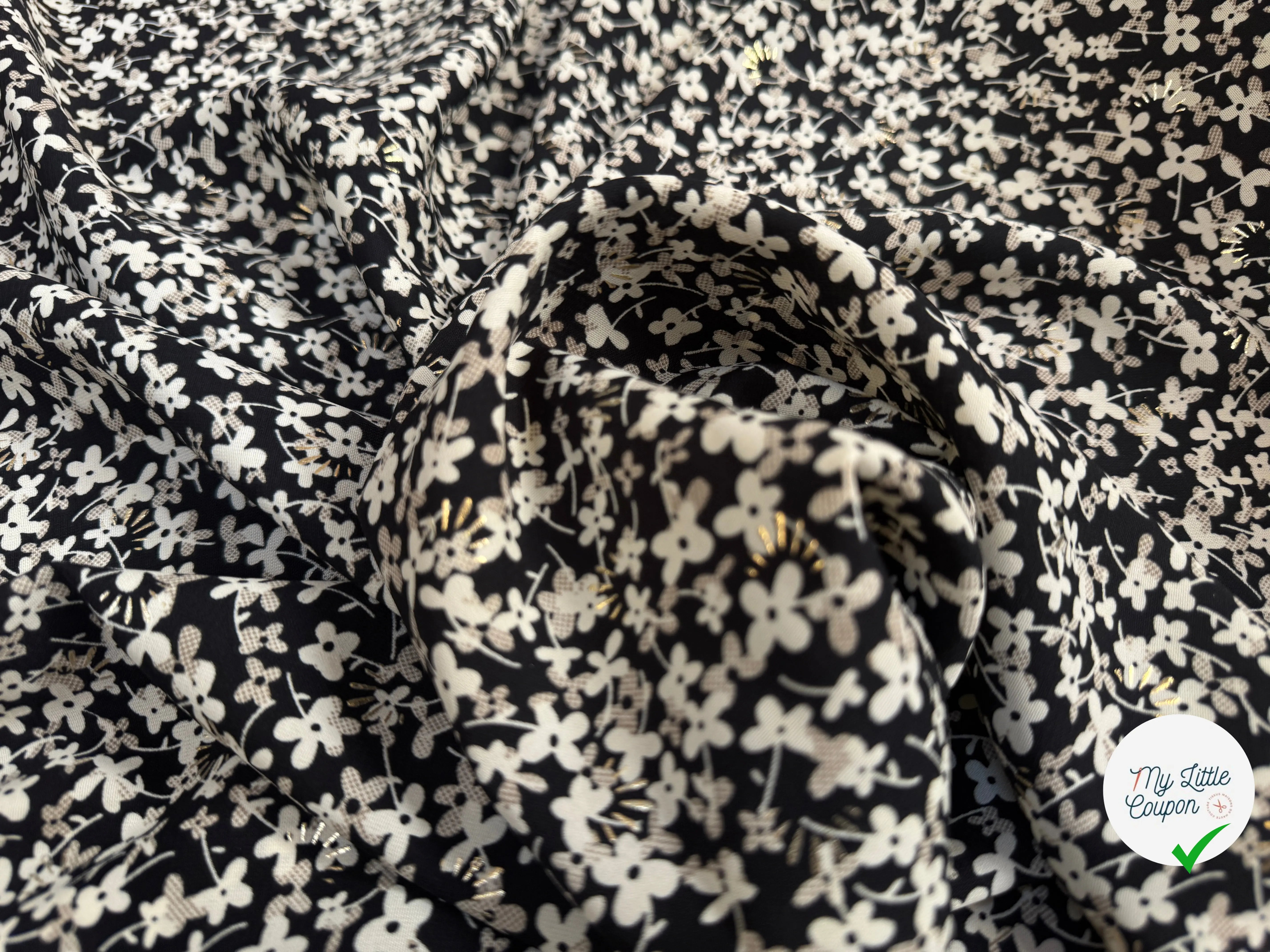 WOOLPEACH FLEURS REFLET DORÉ - My Little Coupon