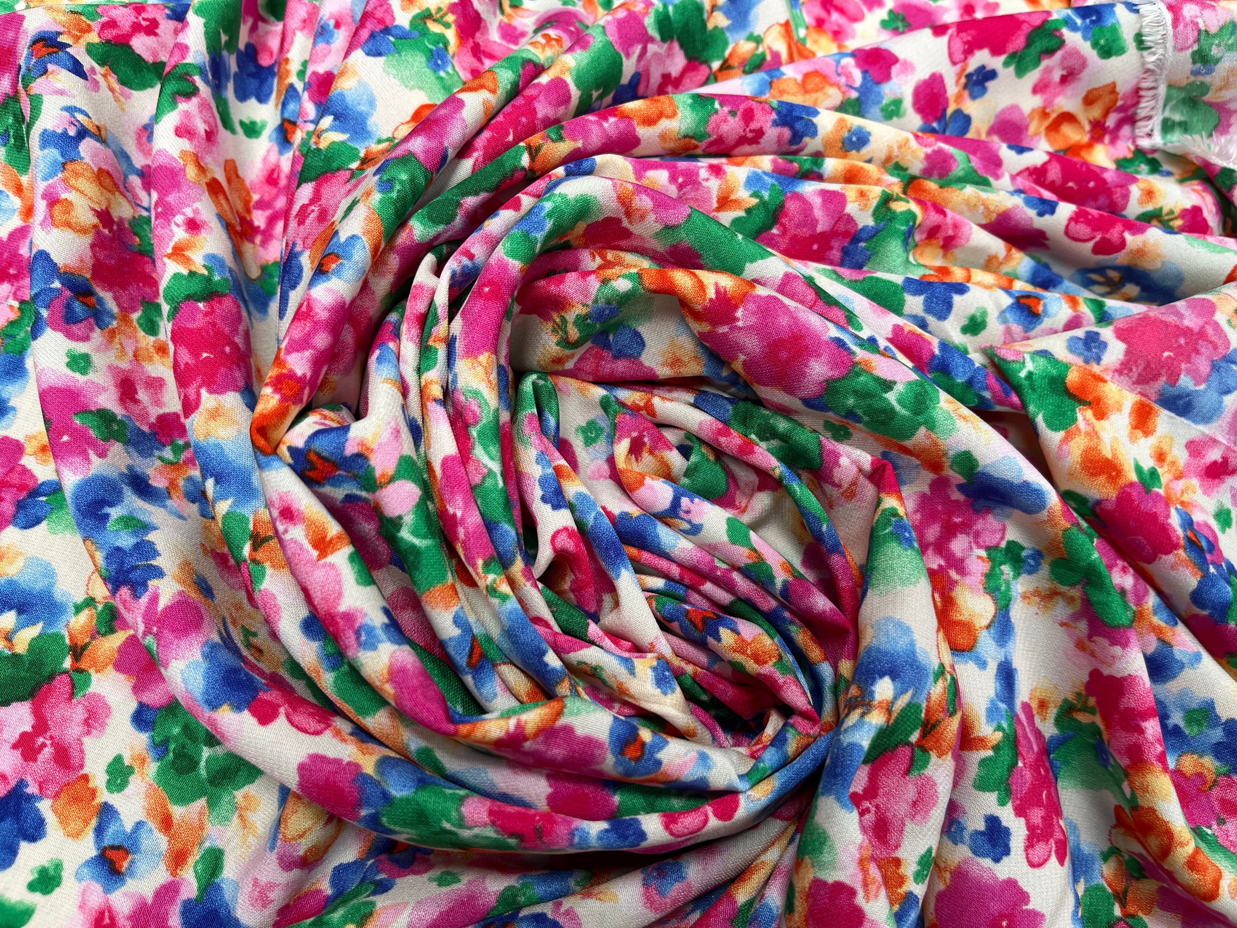 WOOLPEACH MOTIF GROSSE FLEUR ROSE ORANGE BLEU VERT - My Little Coupon
