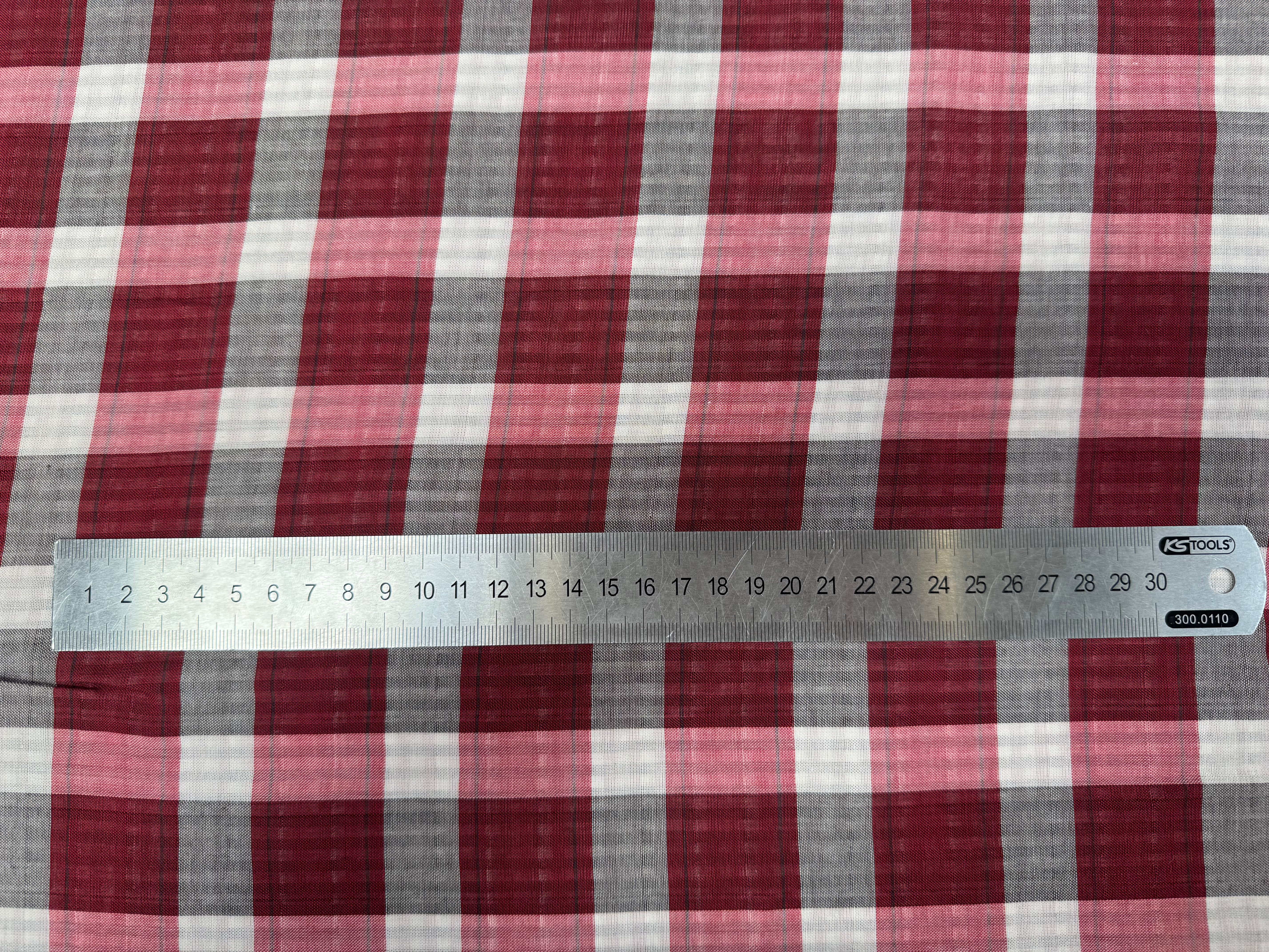 COTON LEGER DOUBLE FACE PETITET GRANDS CARREAUX - My Little Coupon