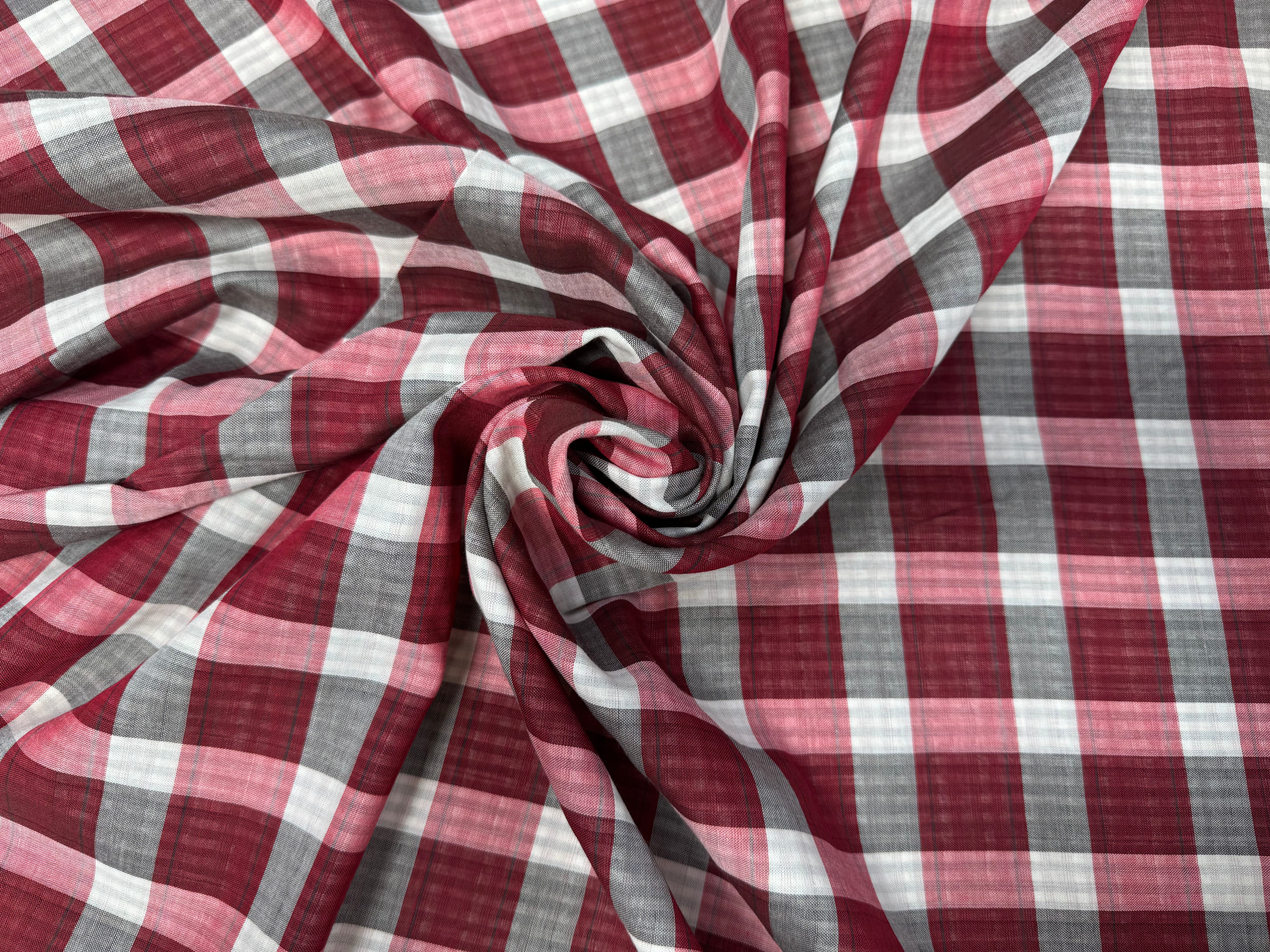 COTON LEGER DOUBLE FACE PETITET GRANDS CARREAUX - My Little Coupon