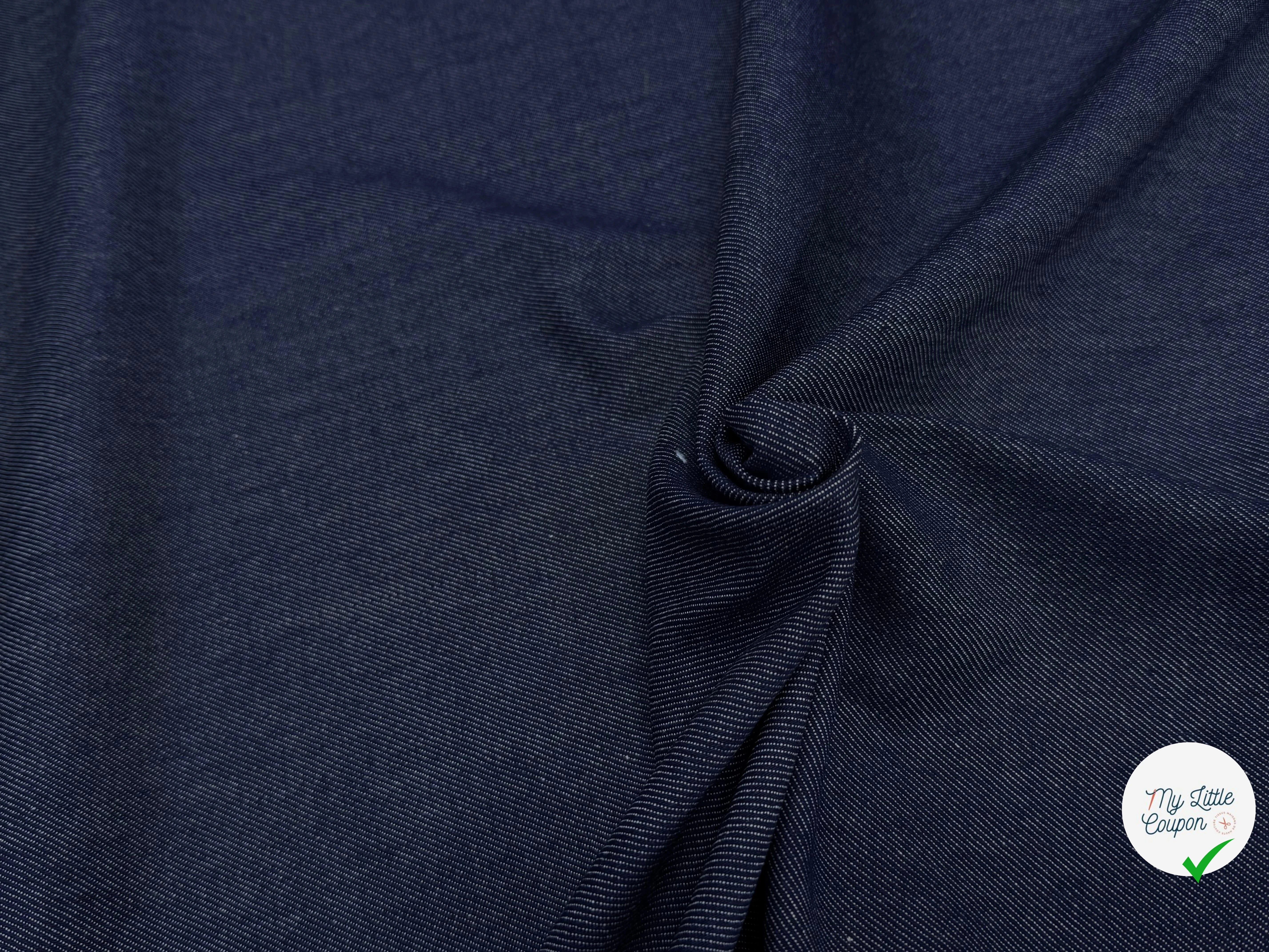 DENIM COTON INDIGO QUALITE COUTURE STRETCH MADE IN FRANCE 🇫🇷 - My Little Coupon