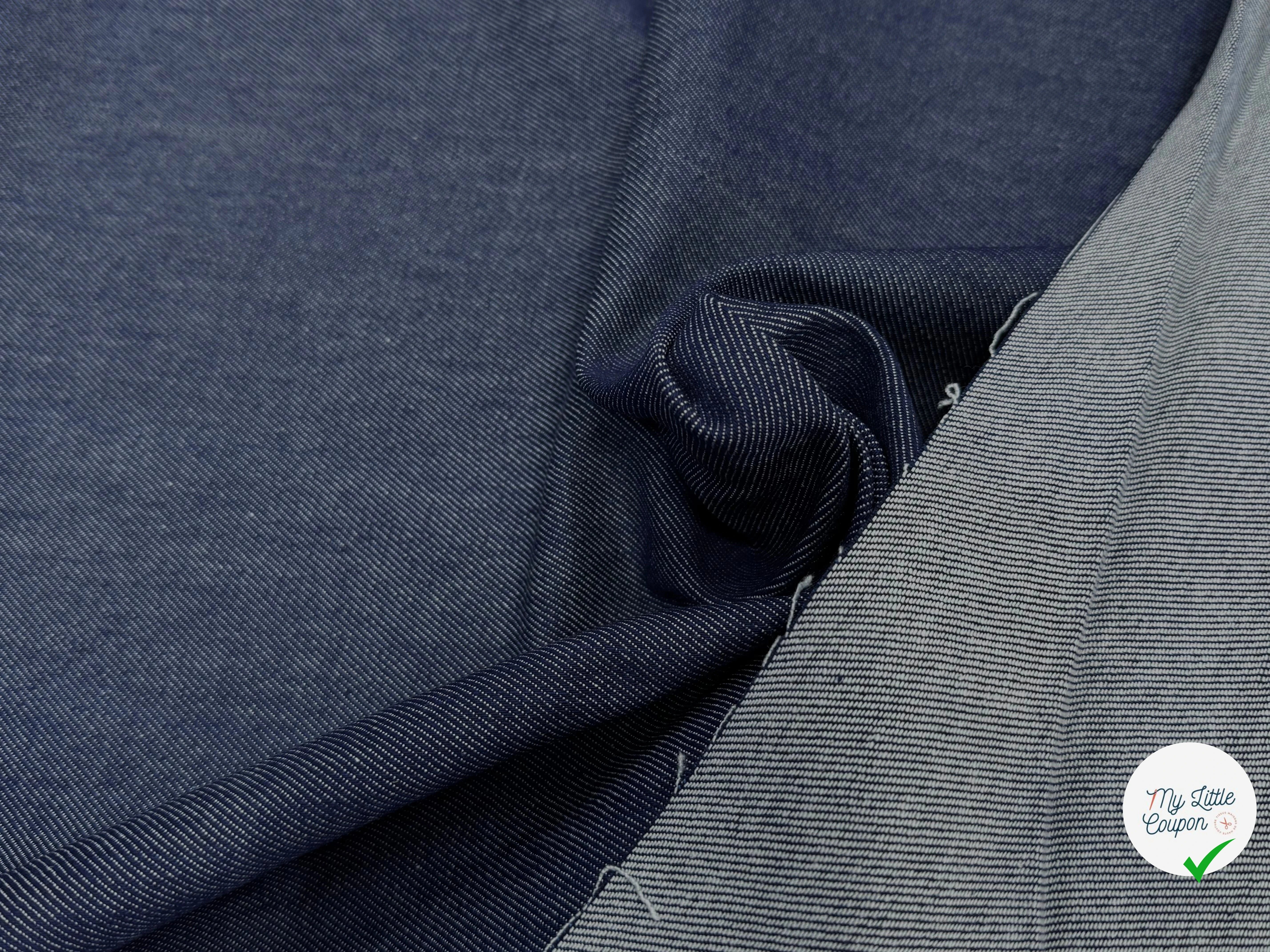DENIM COTON INDIGO QUALITE COUTURE STRETCH MADE IN FRANCE 🇫🇷 - My Little Coupon