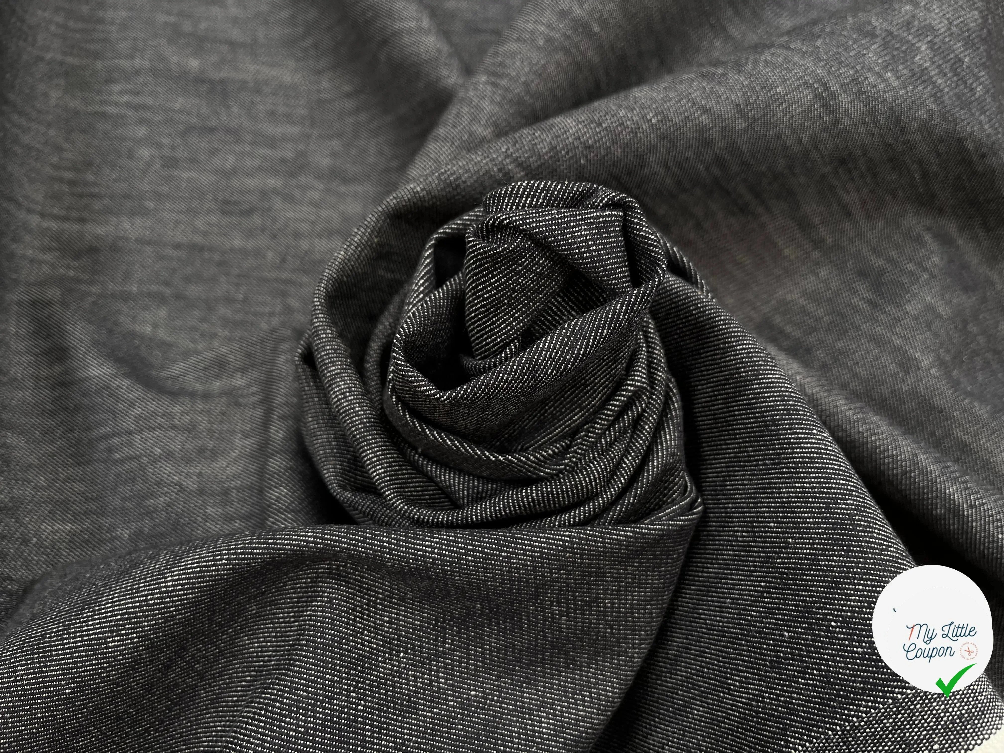 DENIM STRETCH GRIS ANTRHACITE - My Little Coupon