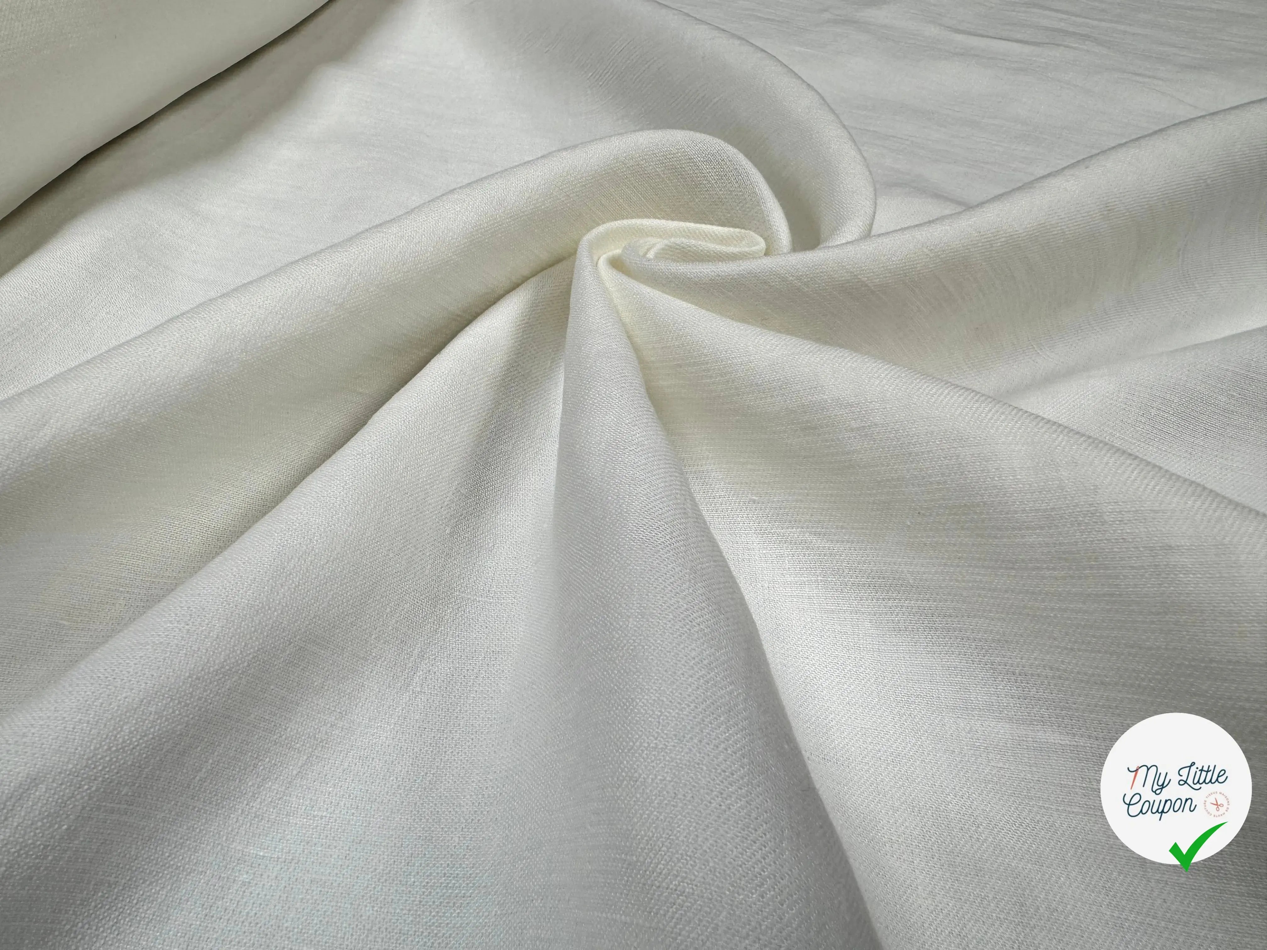 DOUBLE LINEN, White - My Little Coupon