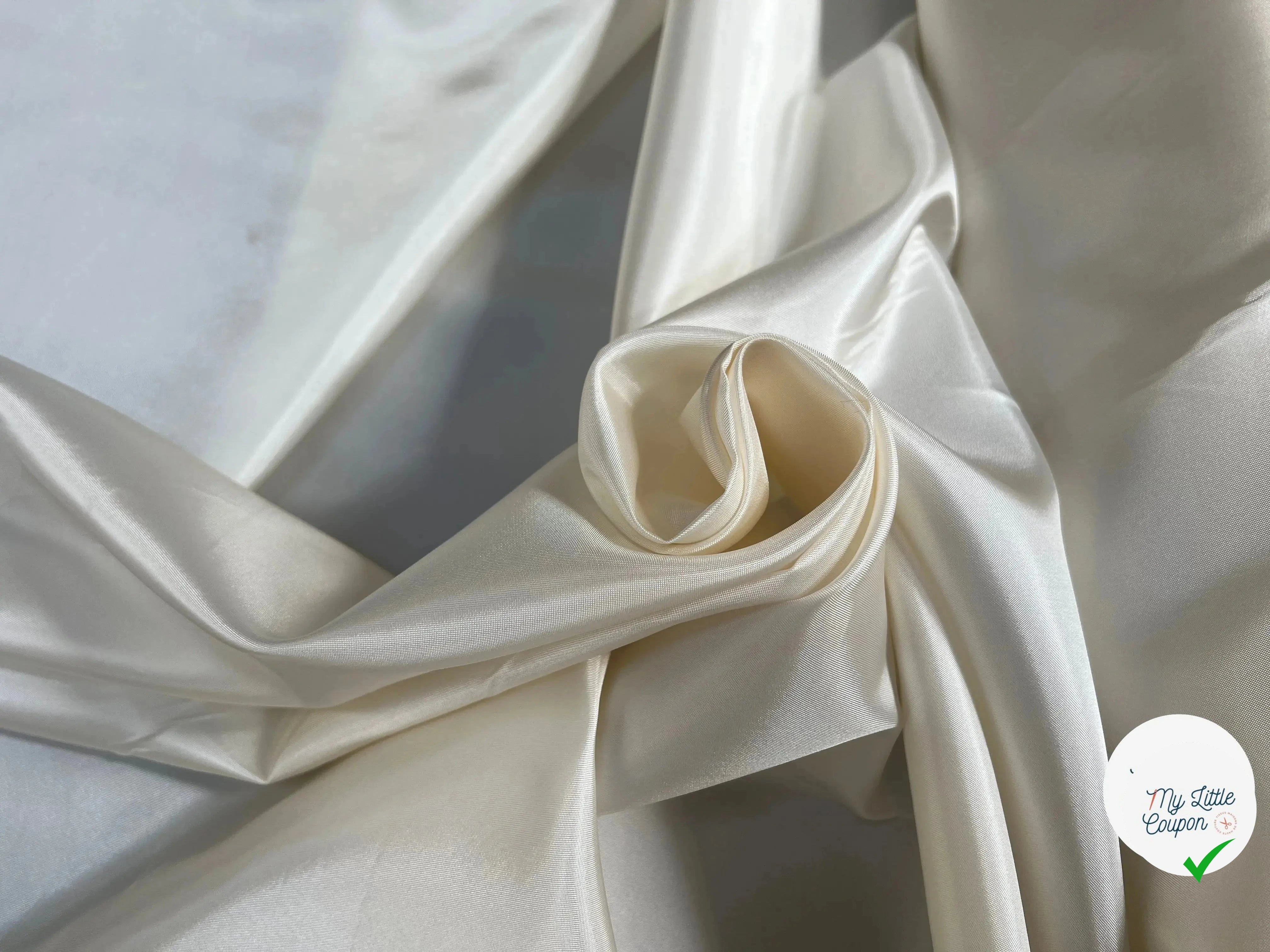 DOUBLURE SATIN ACÉTATE IVORY - My Little Coupon