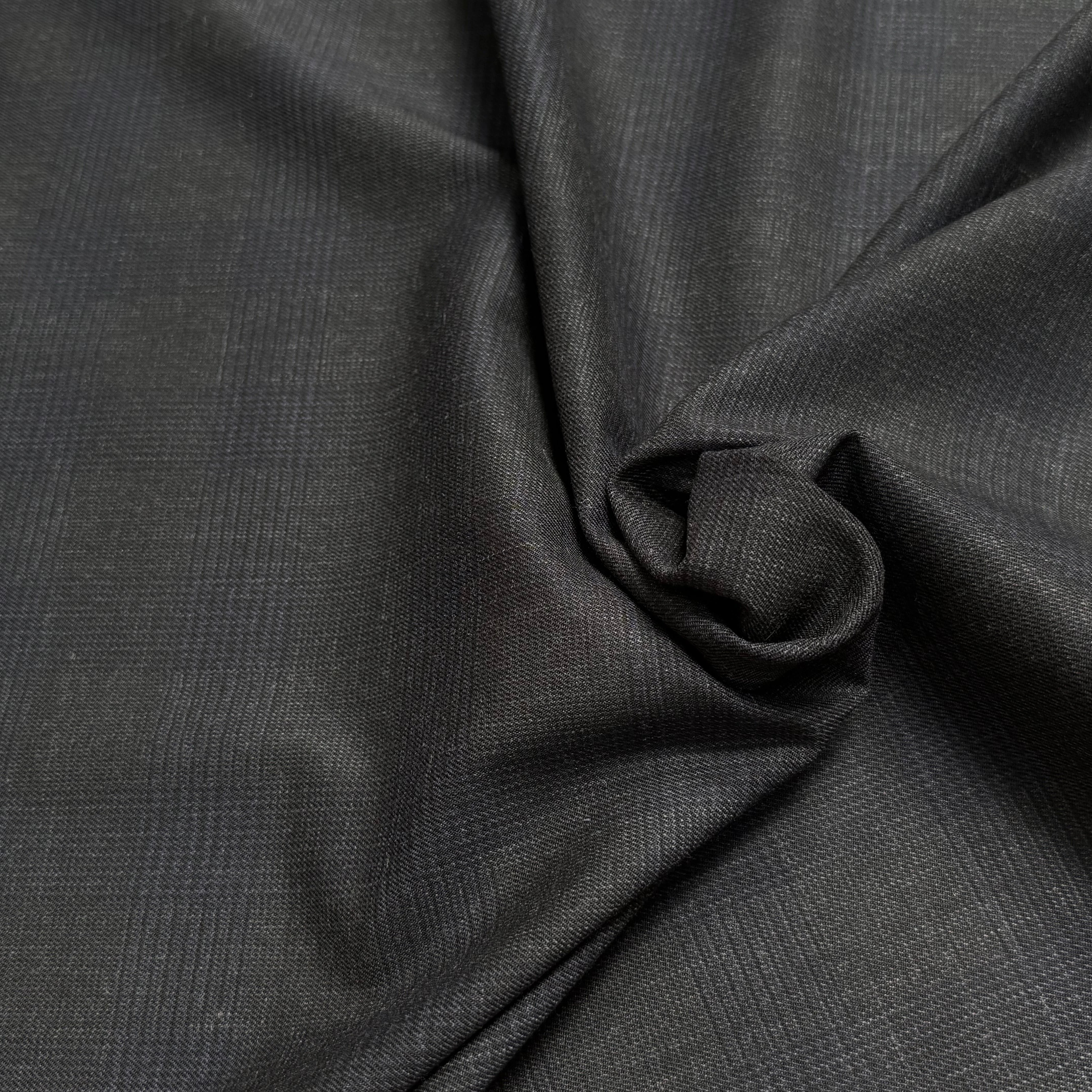 DRAPERIE 50% LAINE VIERGE TRÈS BELLE TENUE CARREAUX BLEU GRIS DEPERLANTE - My Little Coupon