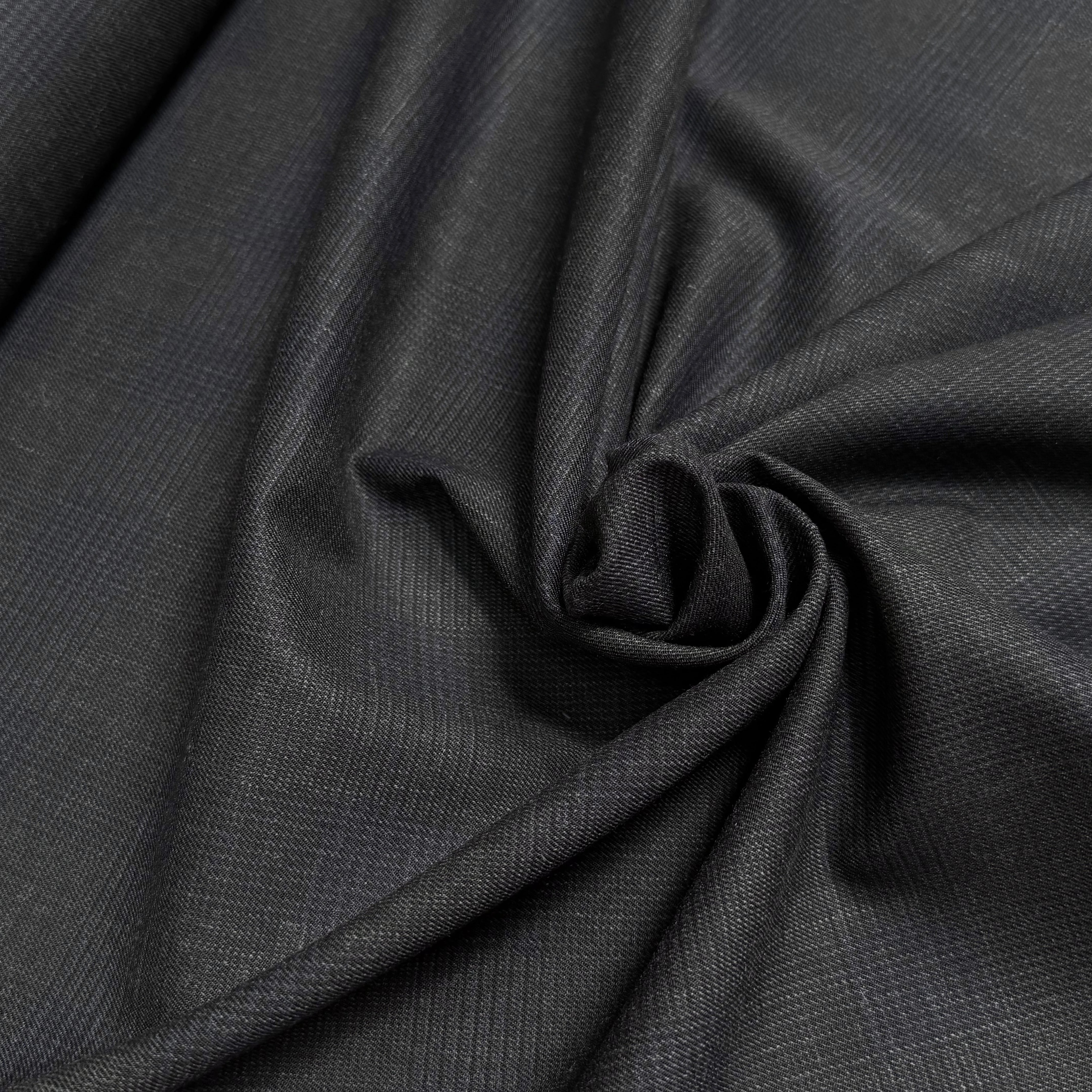 DRAPERIE 50% LAINE VIERGE TRÈS BELLE TENUE CARREAUX BLEU GRIS DEPERLANTE - My Little Coupon
