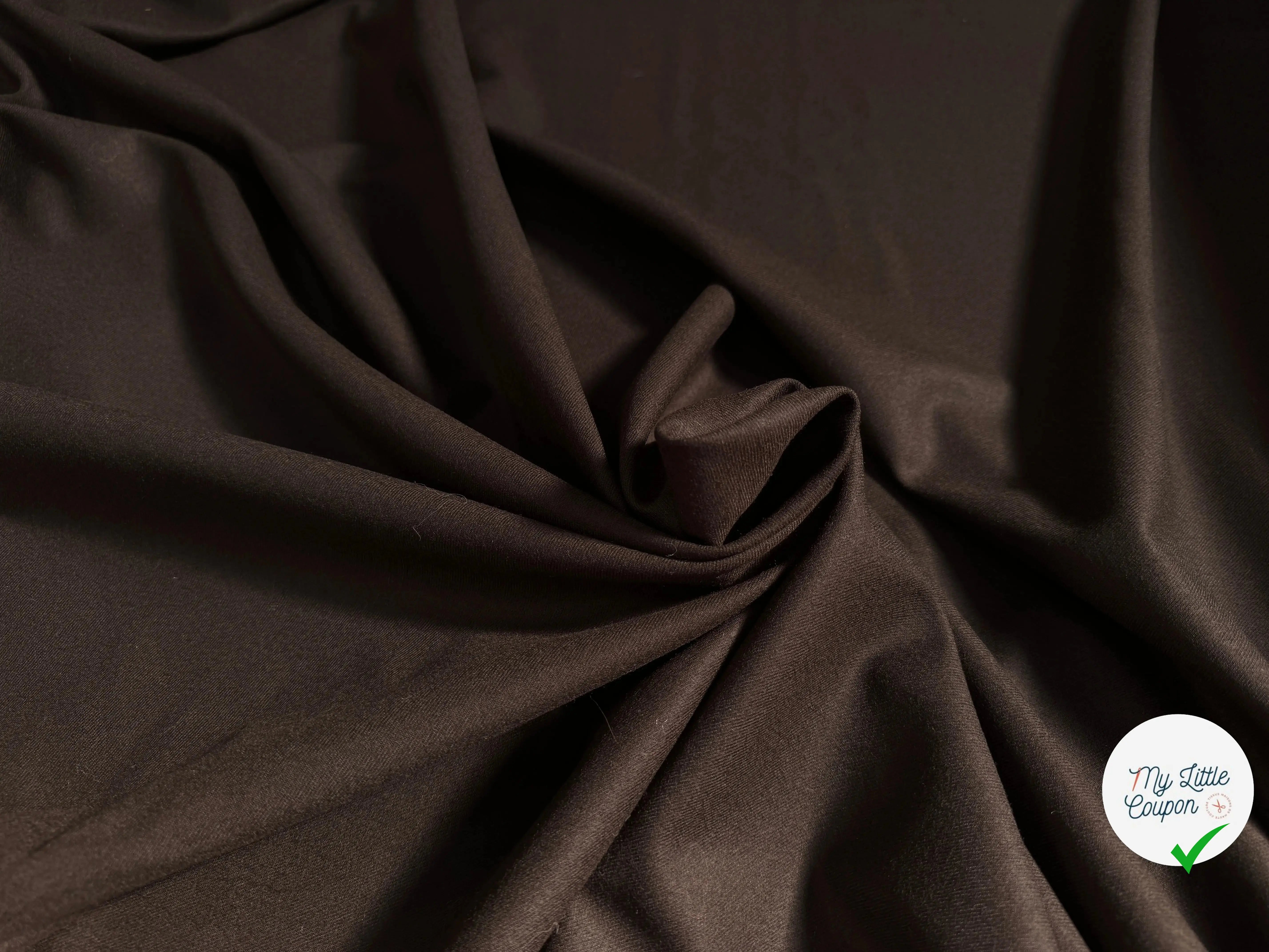 DRAPERIE LAINE SERGÉE MARRON ULTRA CHIC - My Little Coupon