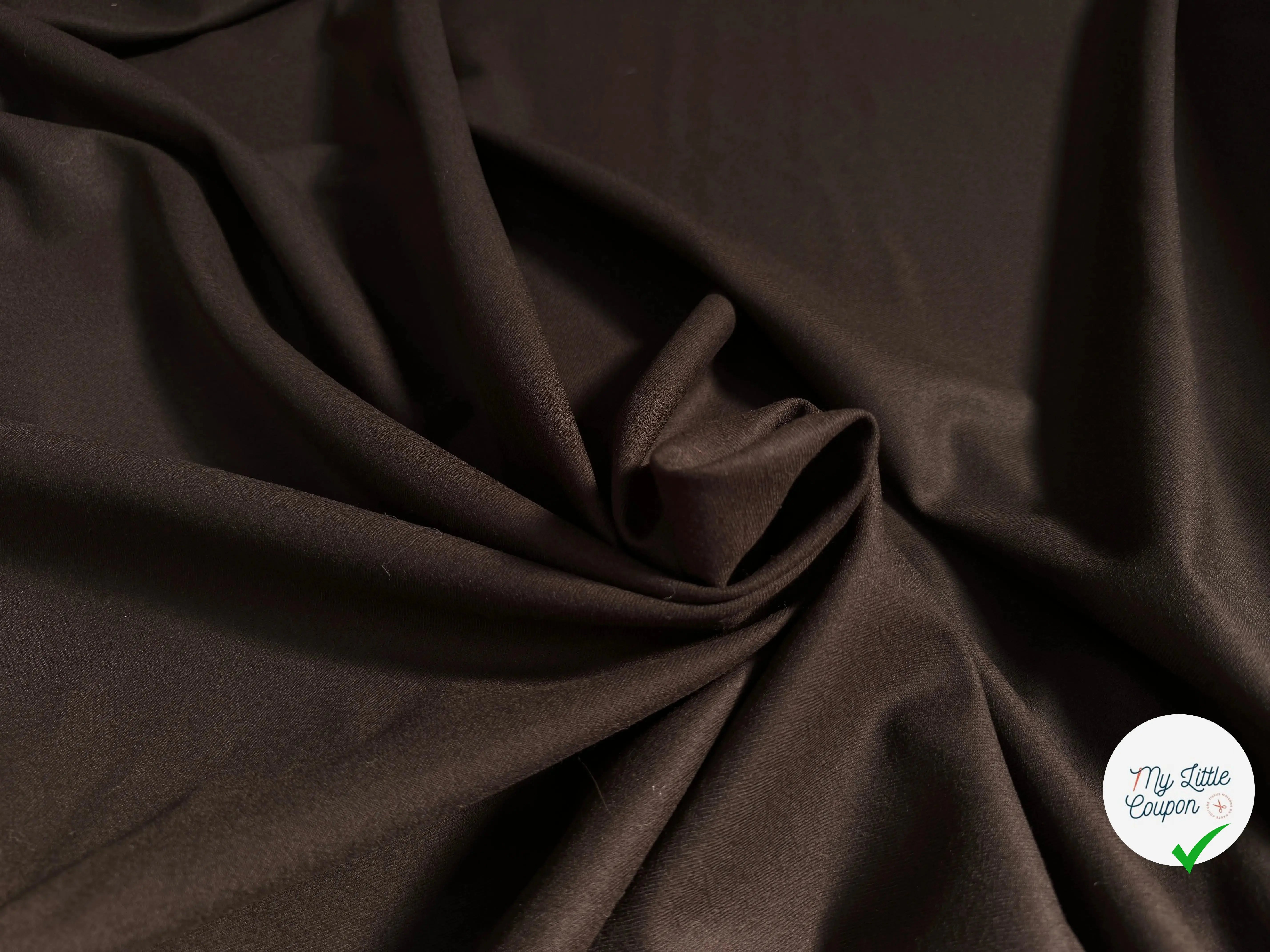 DRAPERIE LAINE SERGÉE MARRON ULTRA CHIC - My Little Coupon