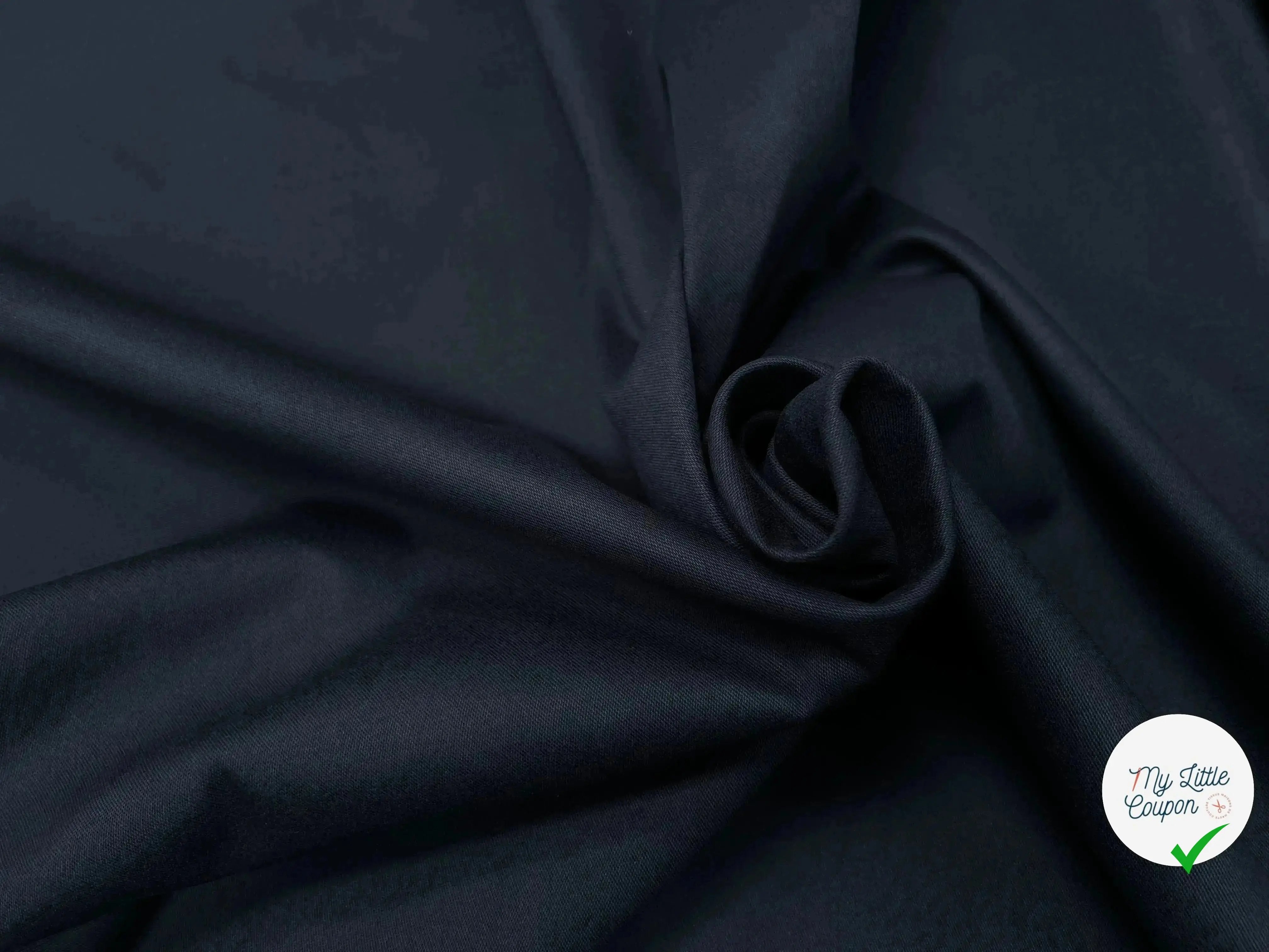GABARDINE DE COTON SUPERBE TENUE MARINE FONCÉ (DRILL DE COTON LOURD) - My Little Coupon