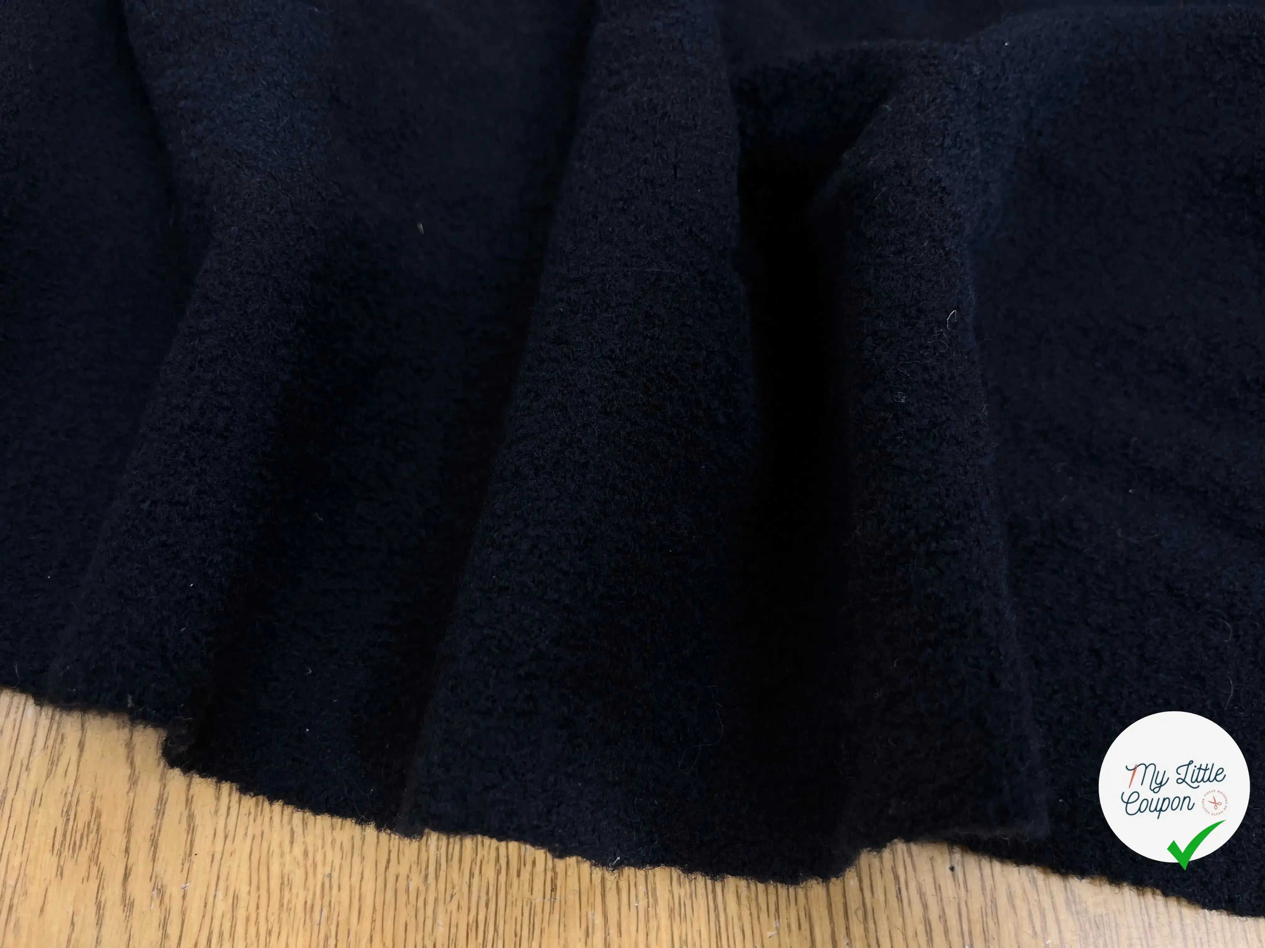 LAINE BOUILLIE BLEU MARINE STRETCH - My Little Coupon